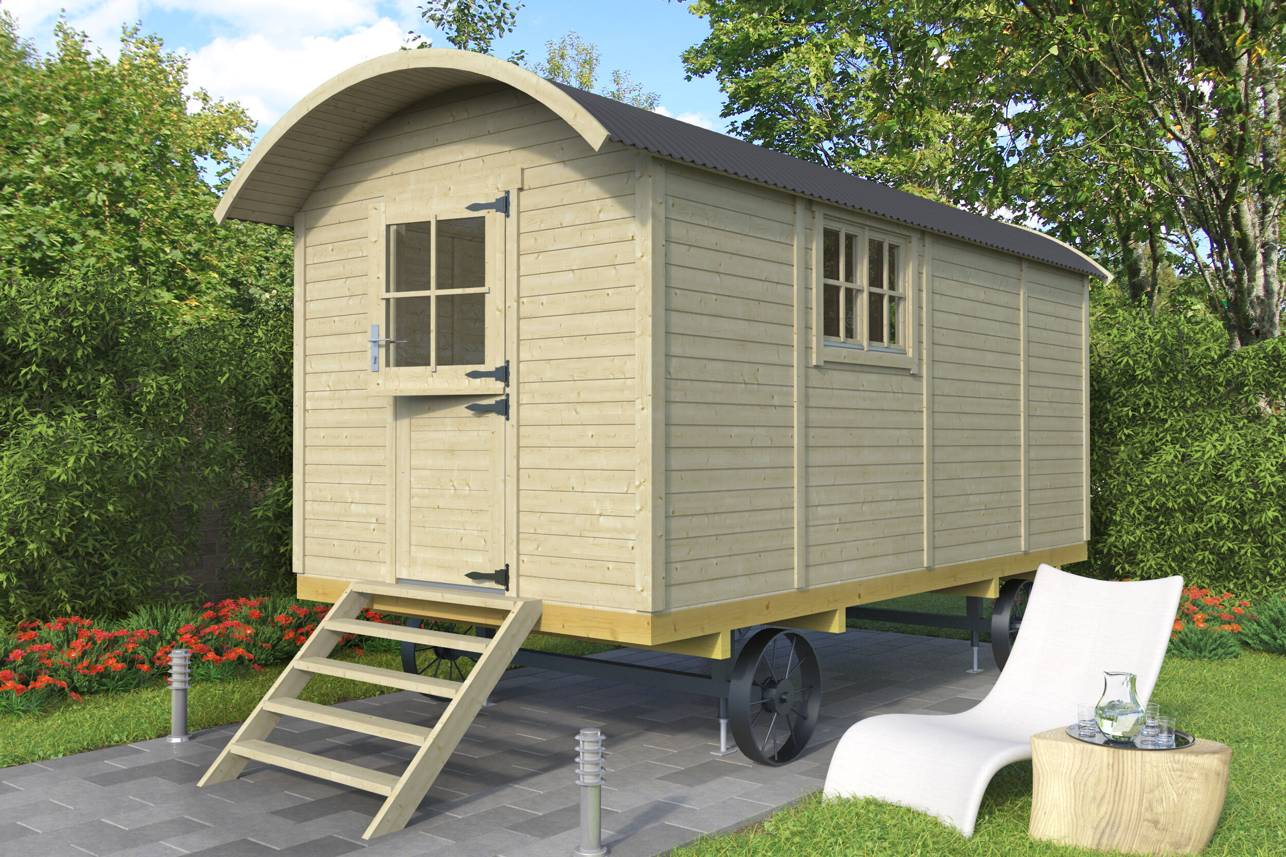 Zirkus- und Schäferwagen Modell Traditional 6x2m | Rabatt: 26 %