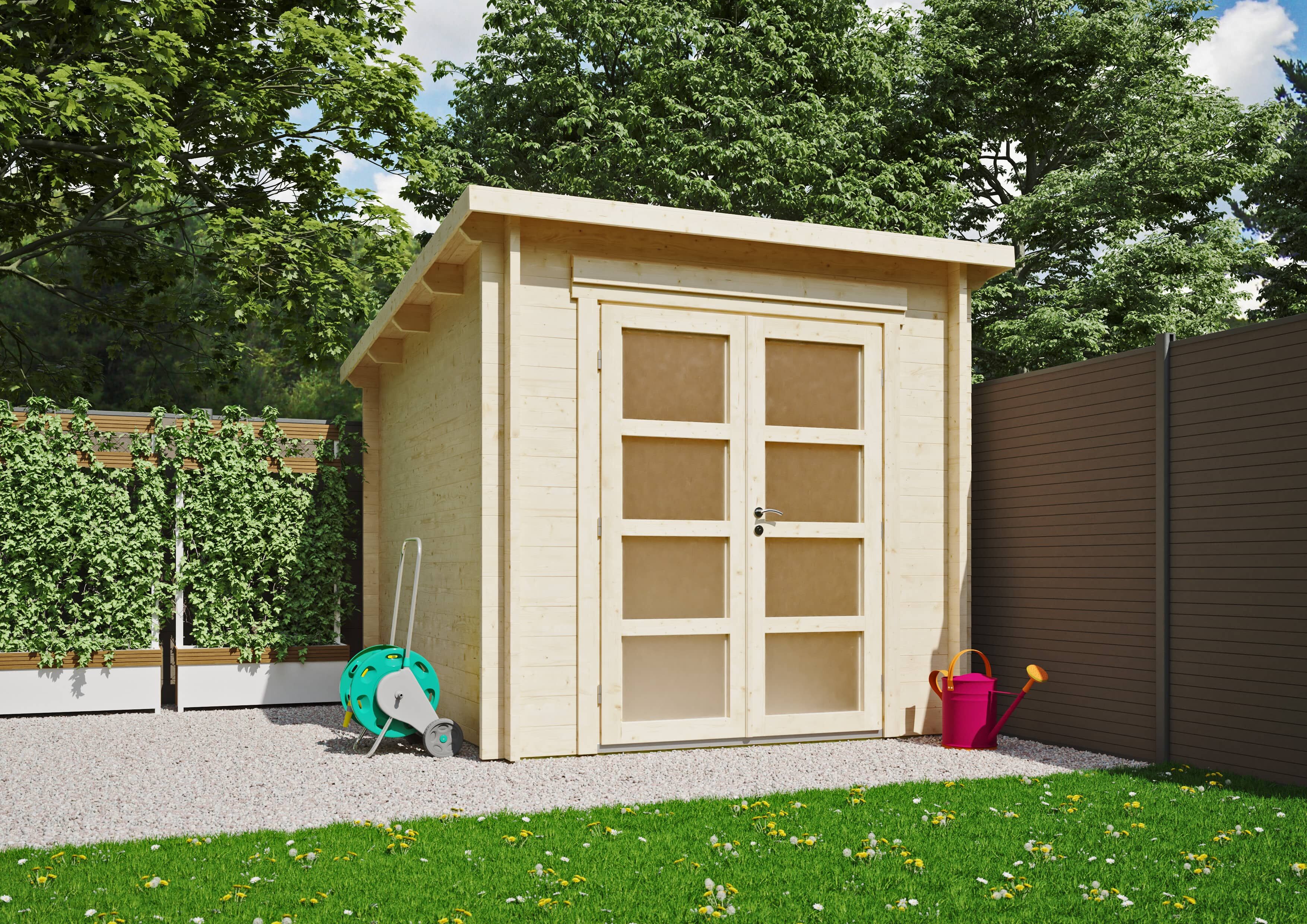 Fjordholz Gartenhaus Modell Max 44 B 3x3m | Rabatt: 26 %