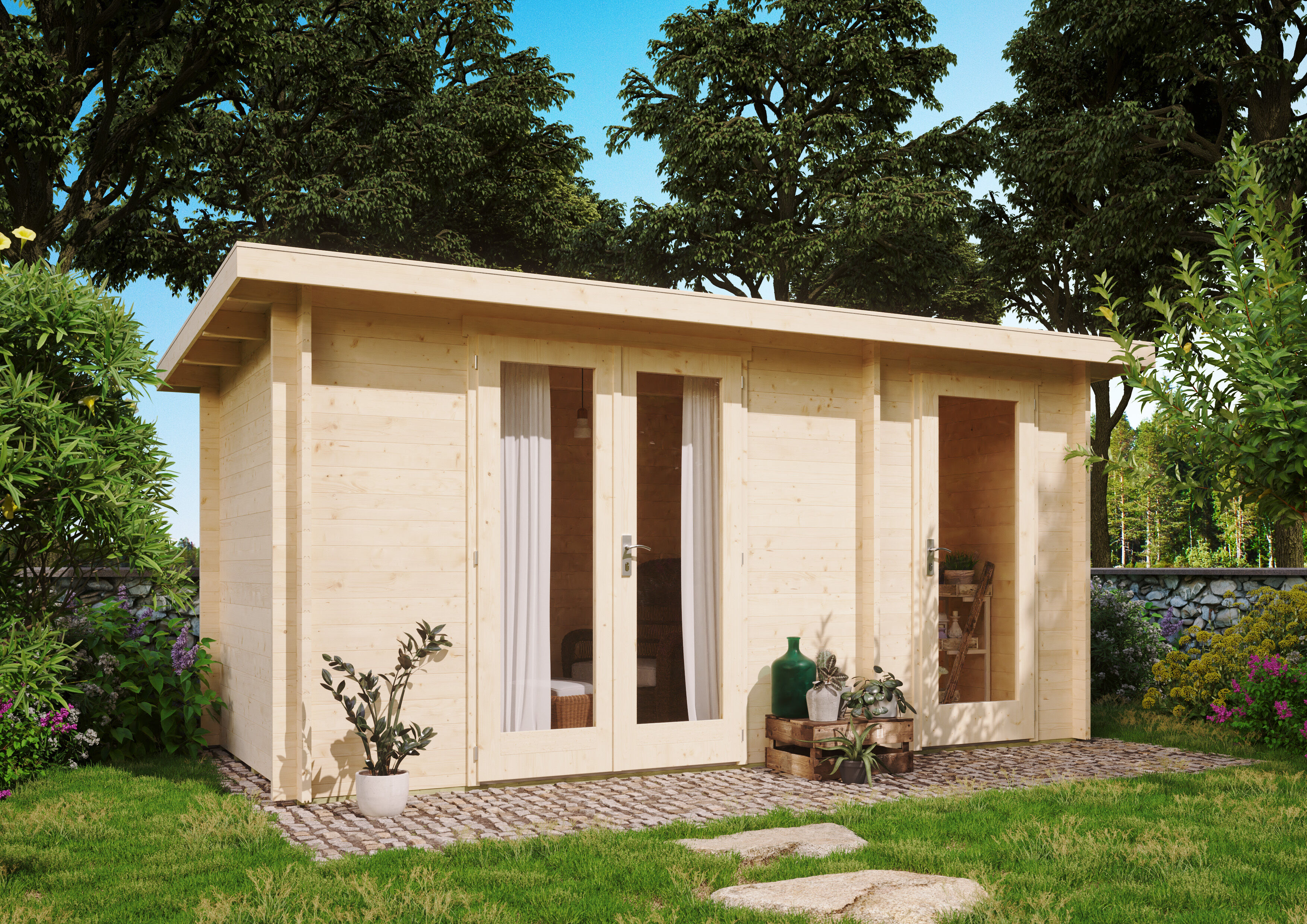 Fjordholz Gartenhaus Modell Carin 44 A 5x3m | Rabatt: 26 %