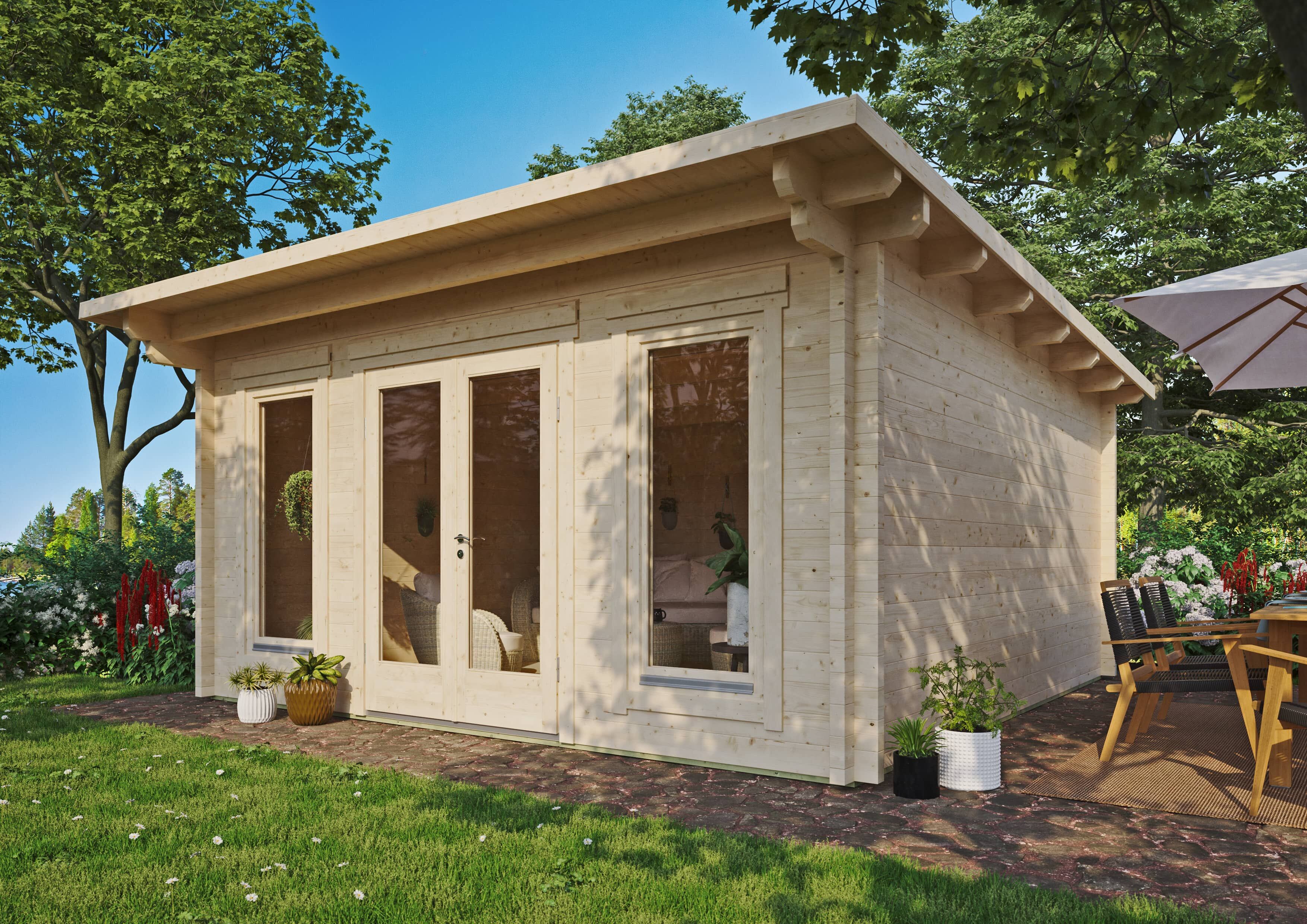 Fjordholz Gartenhaus Modell Jacob 70 F 5x4m | Rabatt: 26 %