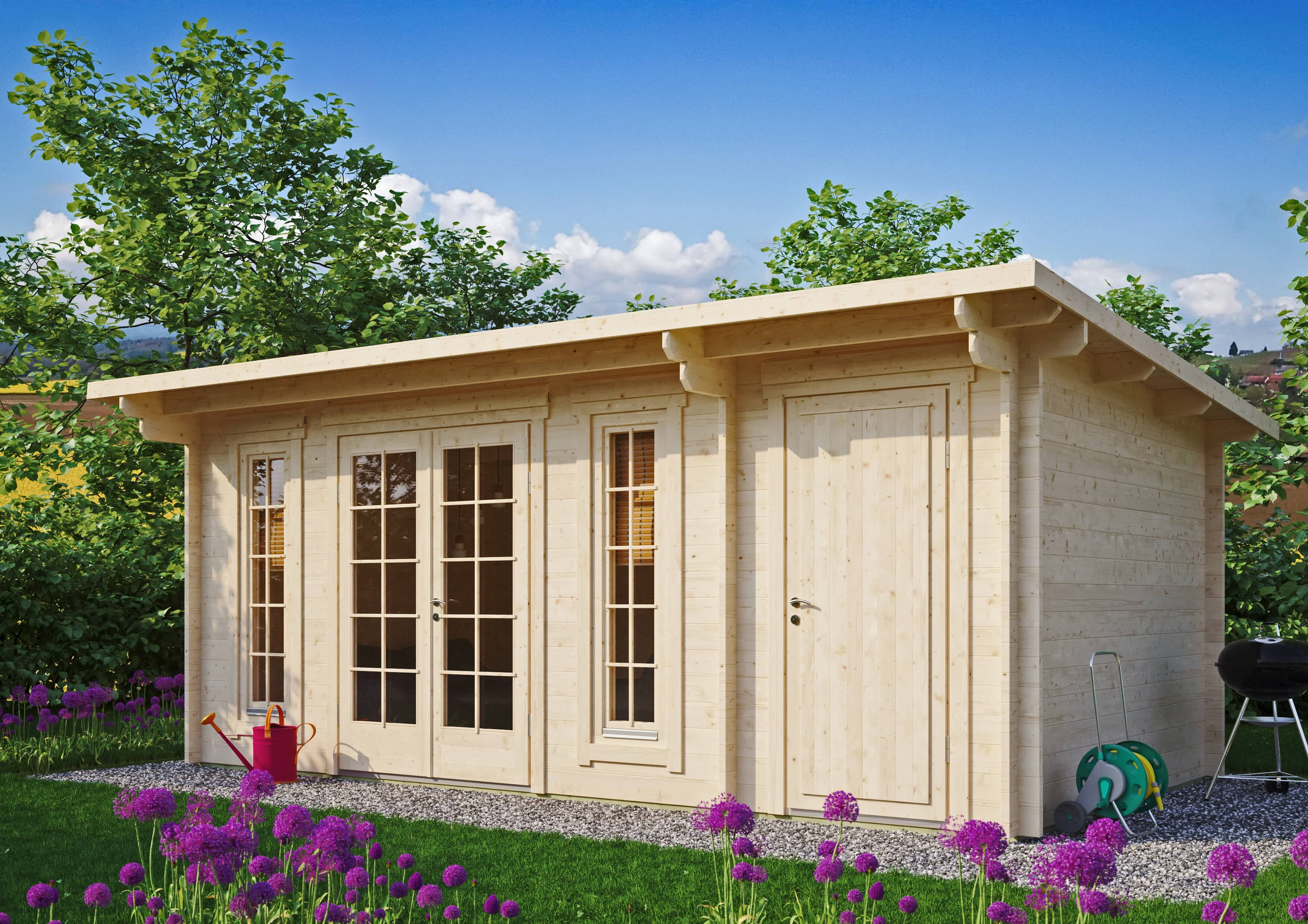 Fjordholz Gartenhaus Modell Jacob 44 B mit Abstell 6x3m | Rabatt: 26 %