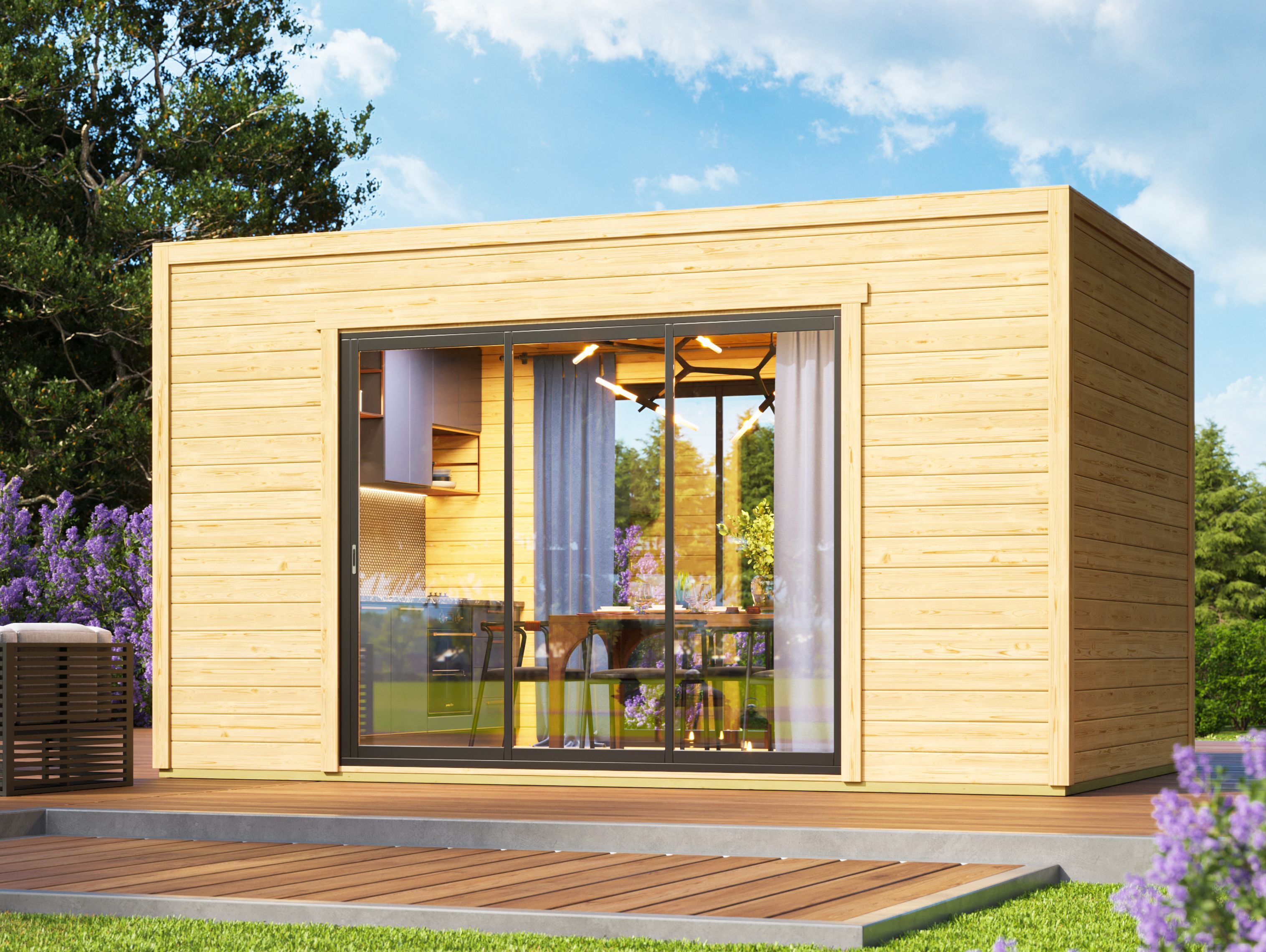 Fjordholz Gartenhaus Modell Ramsay 70 B 6x4m | Rabatt: 26 %