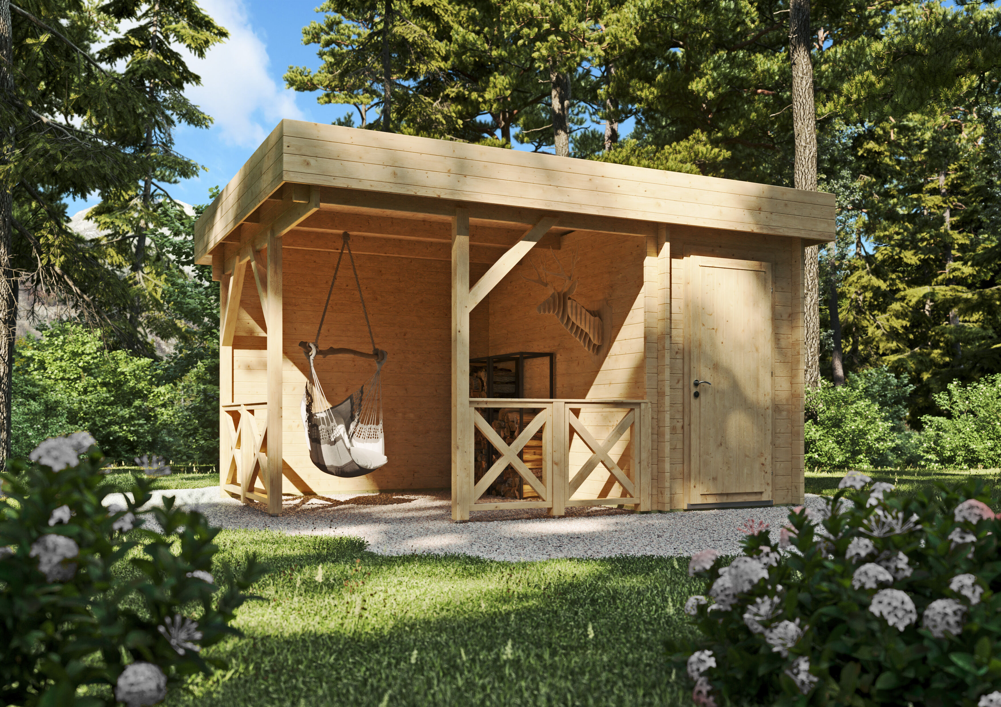 Gartenhaus Modell Salo 40 D 4x3m | Rabatt: 26 %