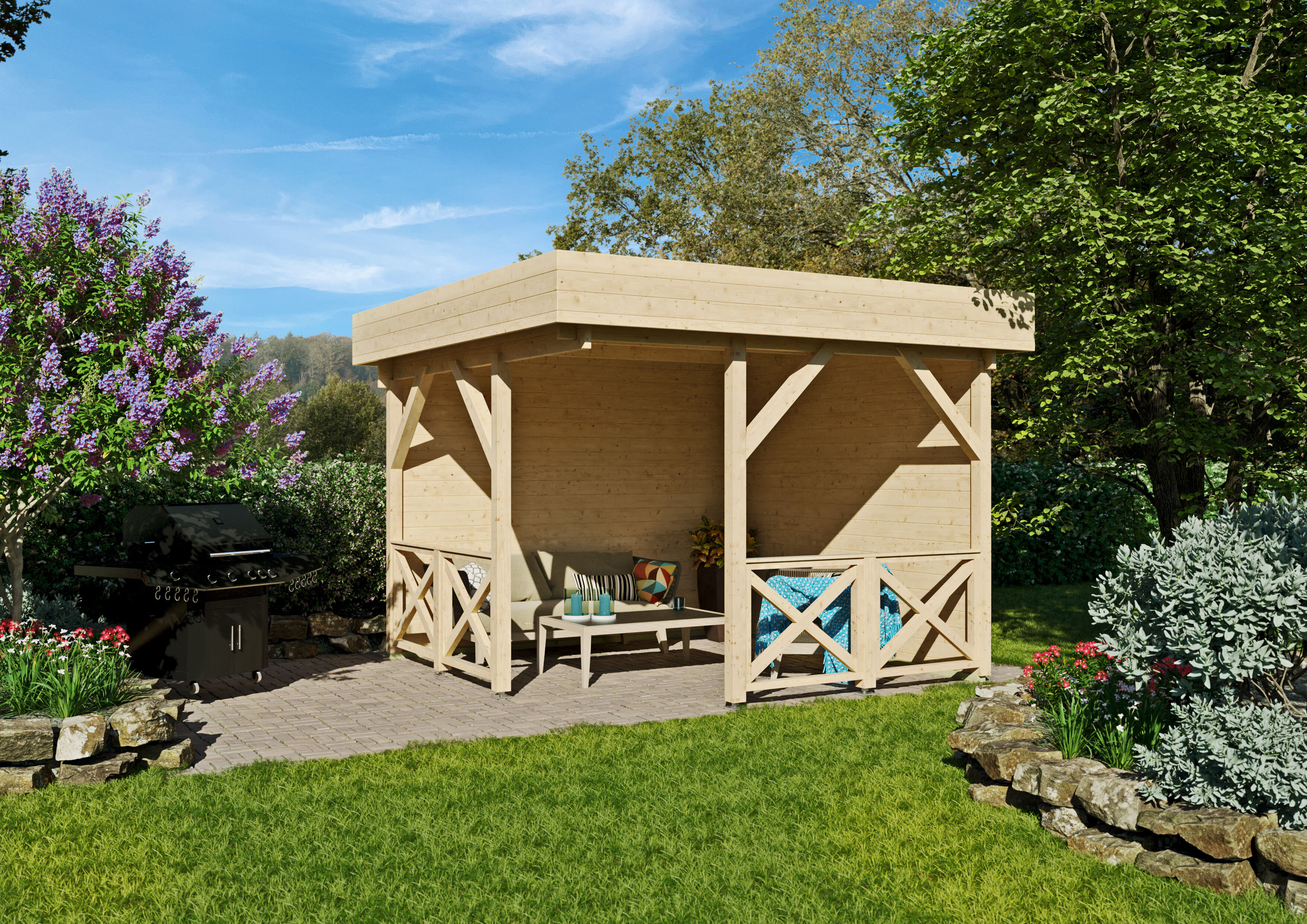 Gartenhaus Modell Salo 40 A 3x3m | Rabatt: 26 %