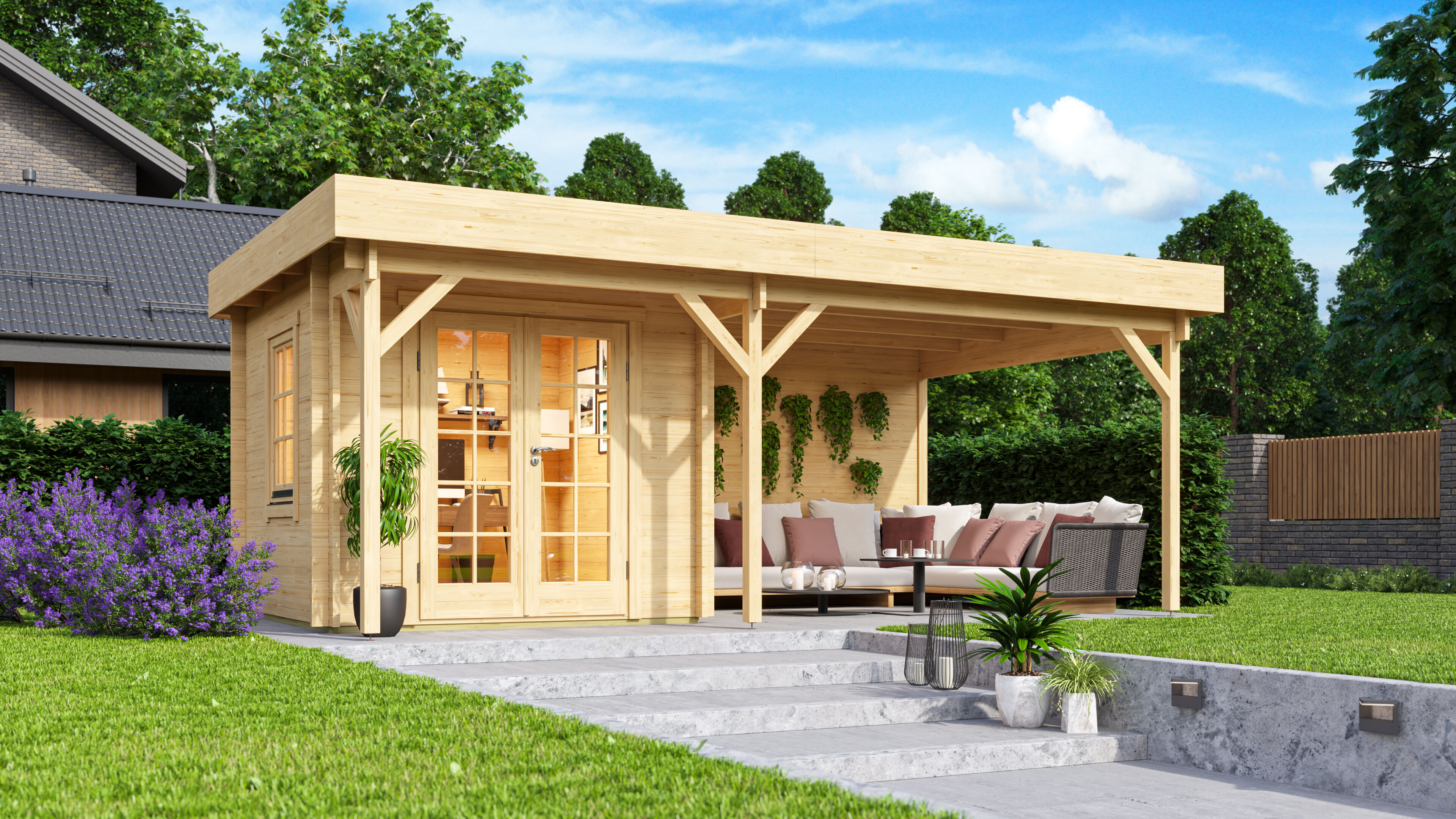 Gartenhaus Modell Tilo 44 6x4m | Rabatt: 26 %
