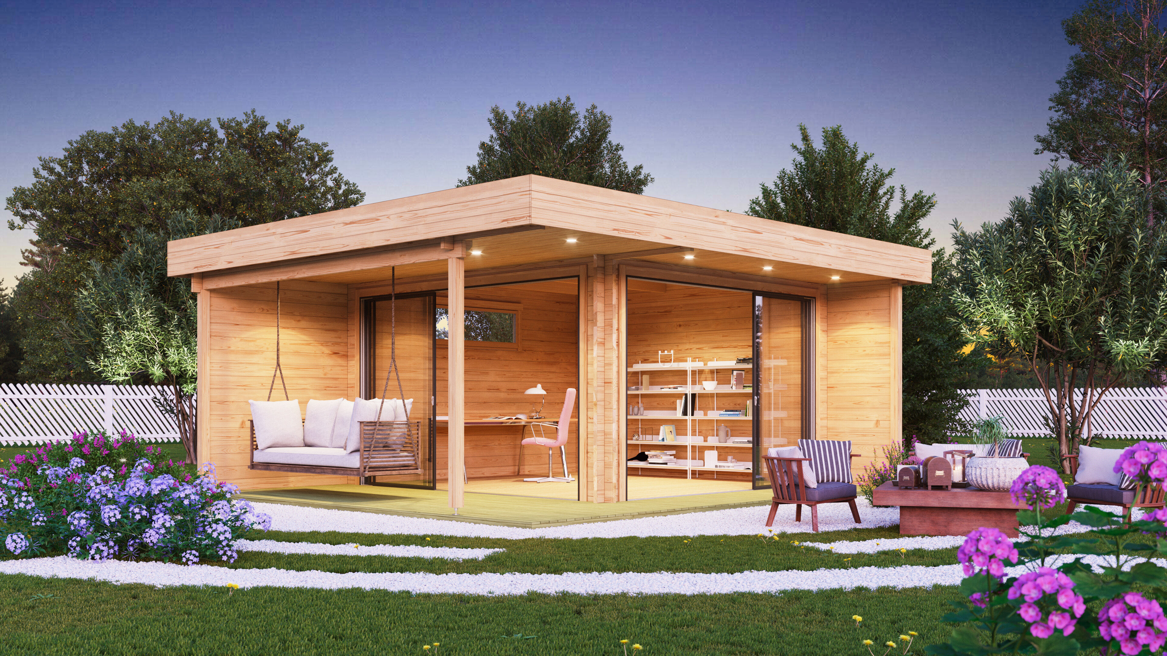 Fjordholz Gartenhaus Alu Concept Relax 70 A 6x4m | Rabatt: 26 %