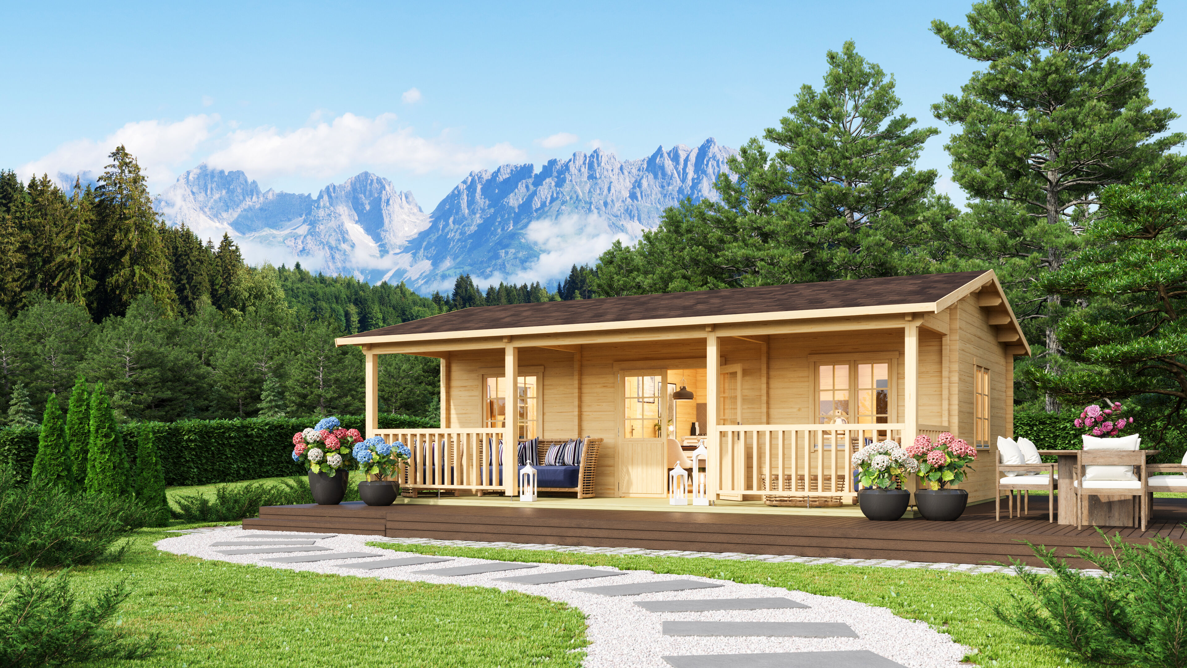 Fjordholz Ferien- und Freizeithaus  Modell Barrit 7x4m | Rabatt: 26 %