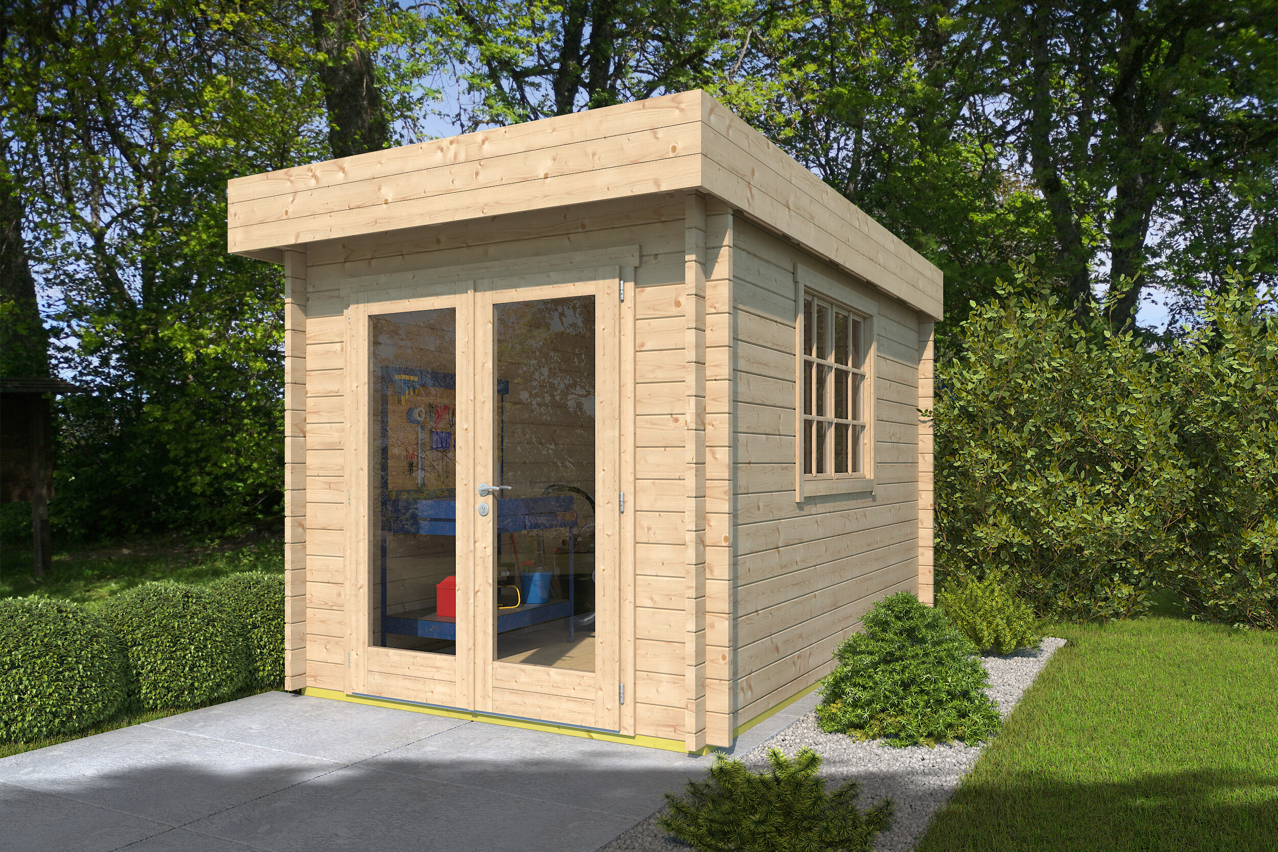 Fjordholz Gartenhaus Modell Steve 44 3x3m | Rabatt: 26 %