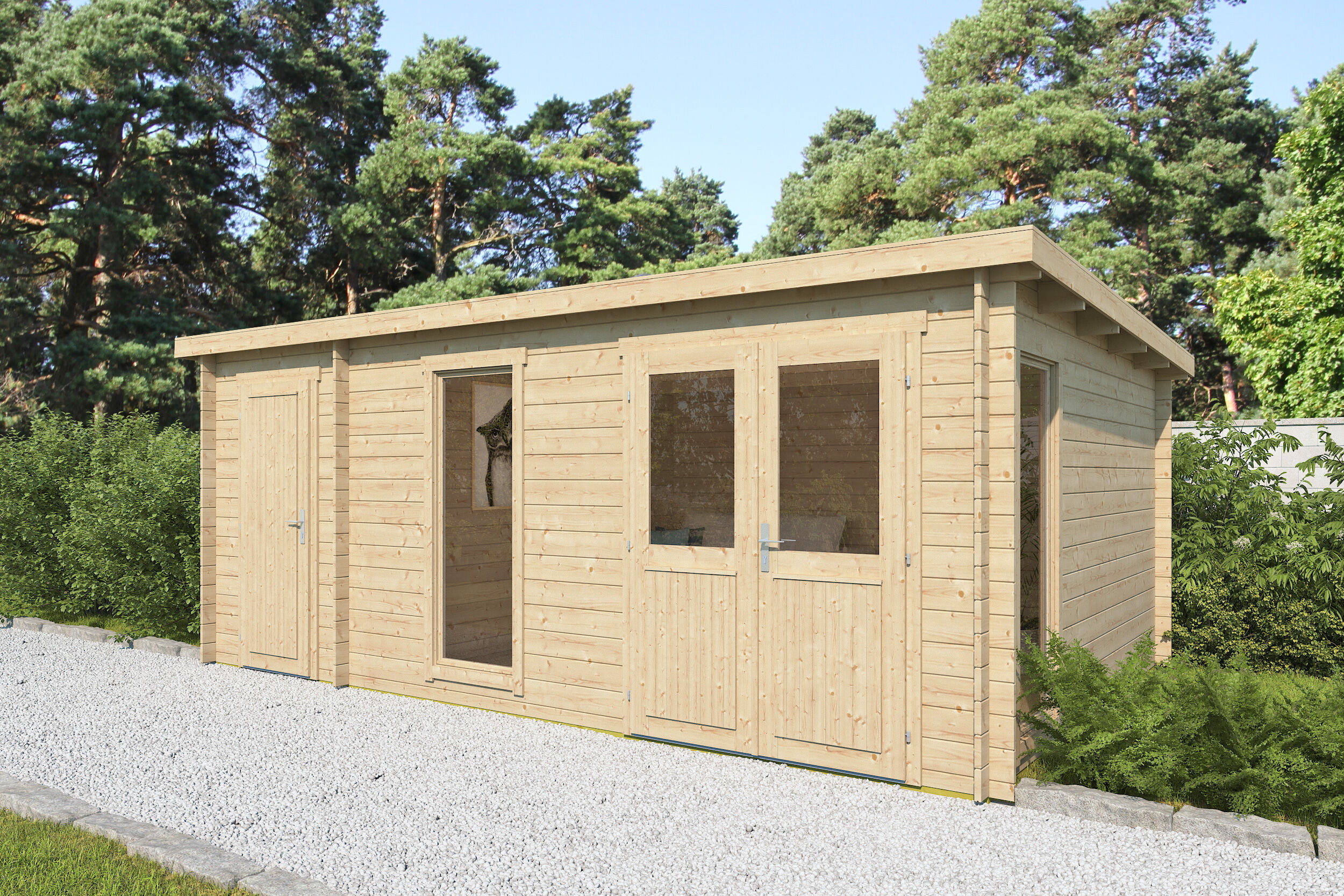 Fjordholz Gartenhaus Modell Krista 28 B 5x4m | Rabatt: 26 %
