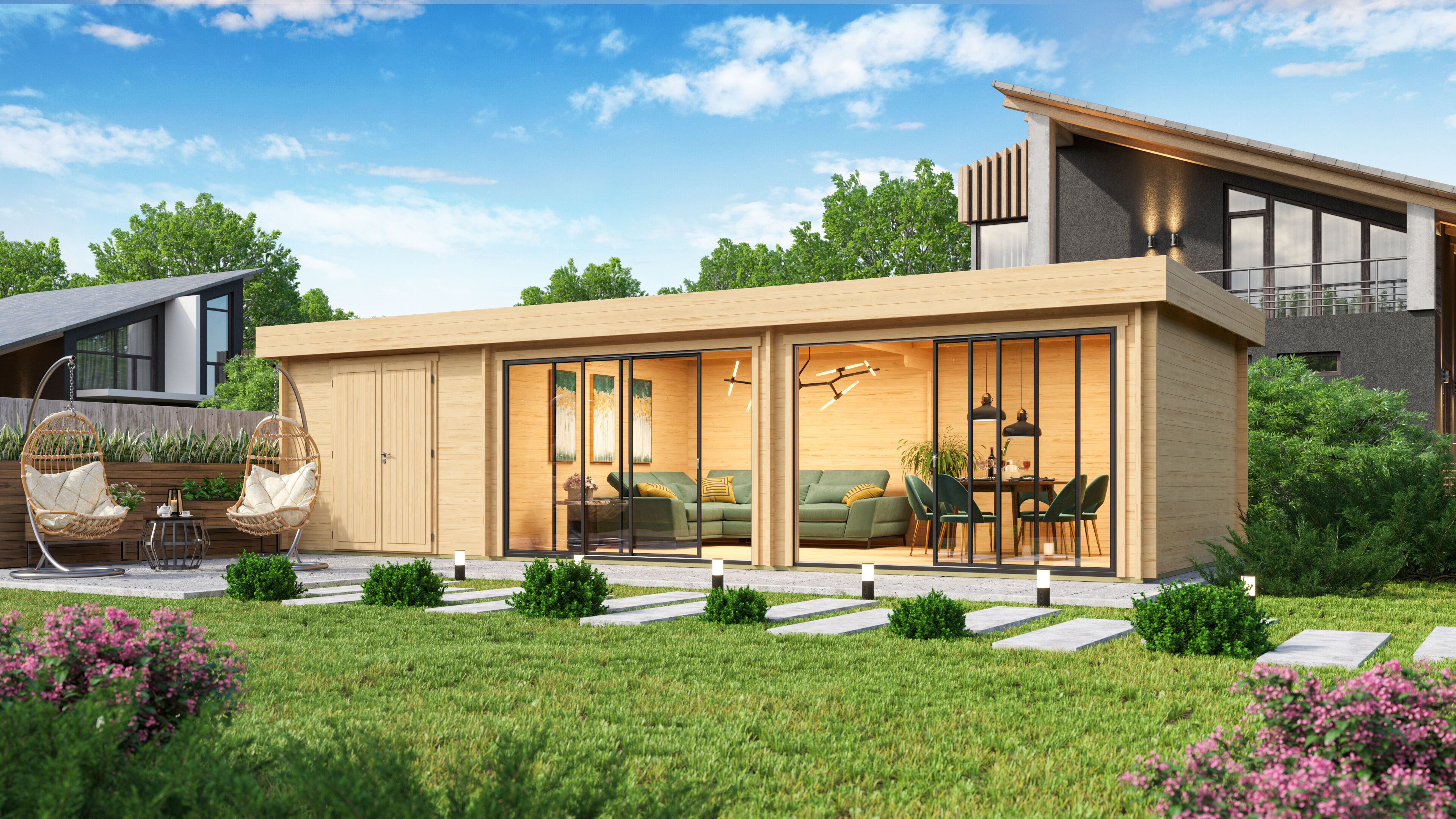 Fjordholz Gartenhaus Alu Concept 70 L 6x4m | Rabatt: 26 %