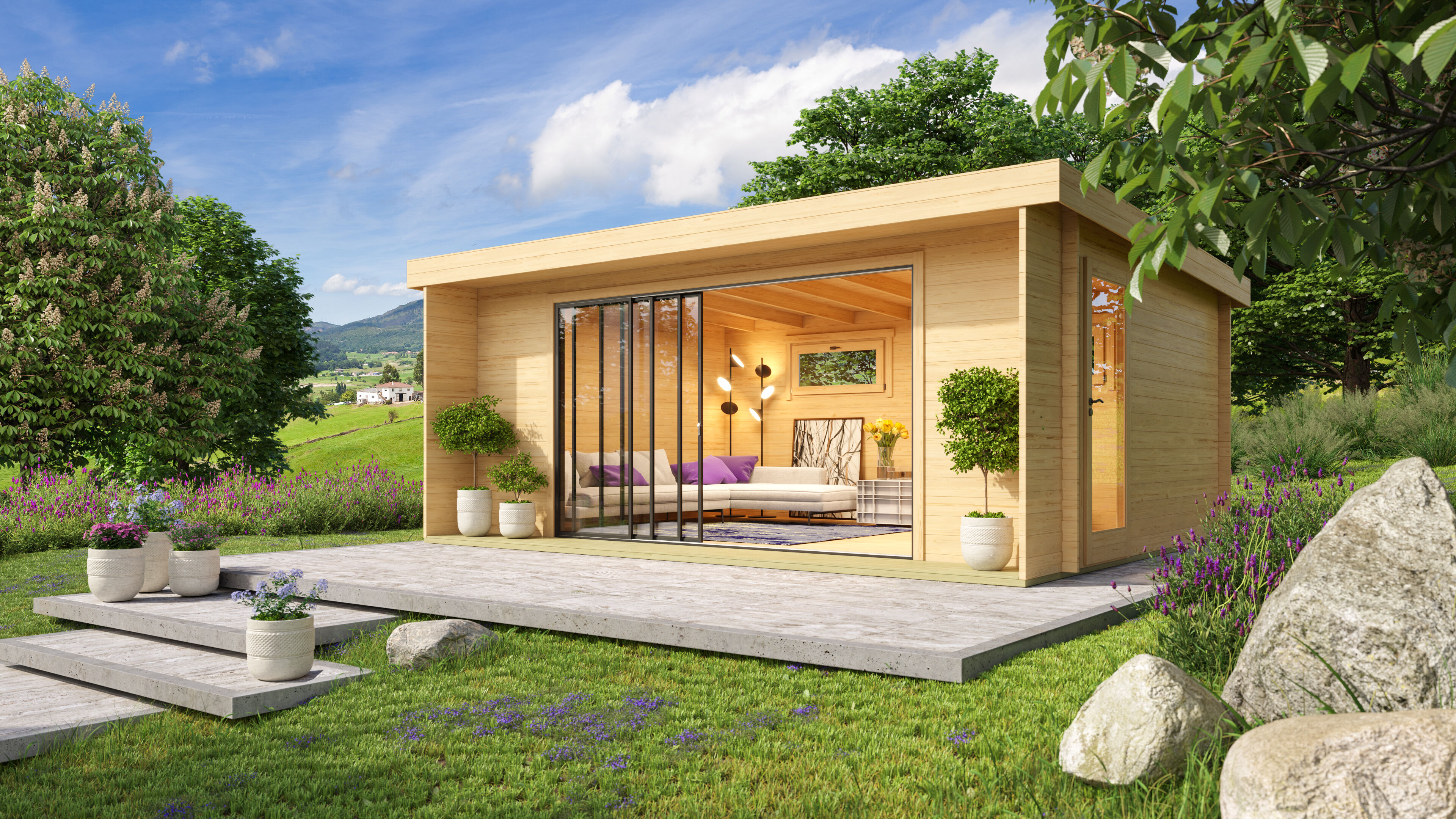 Fjordholz Gartenhaus Alu Concept 70 I 5x4m | Rabatt: 26 %