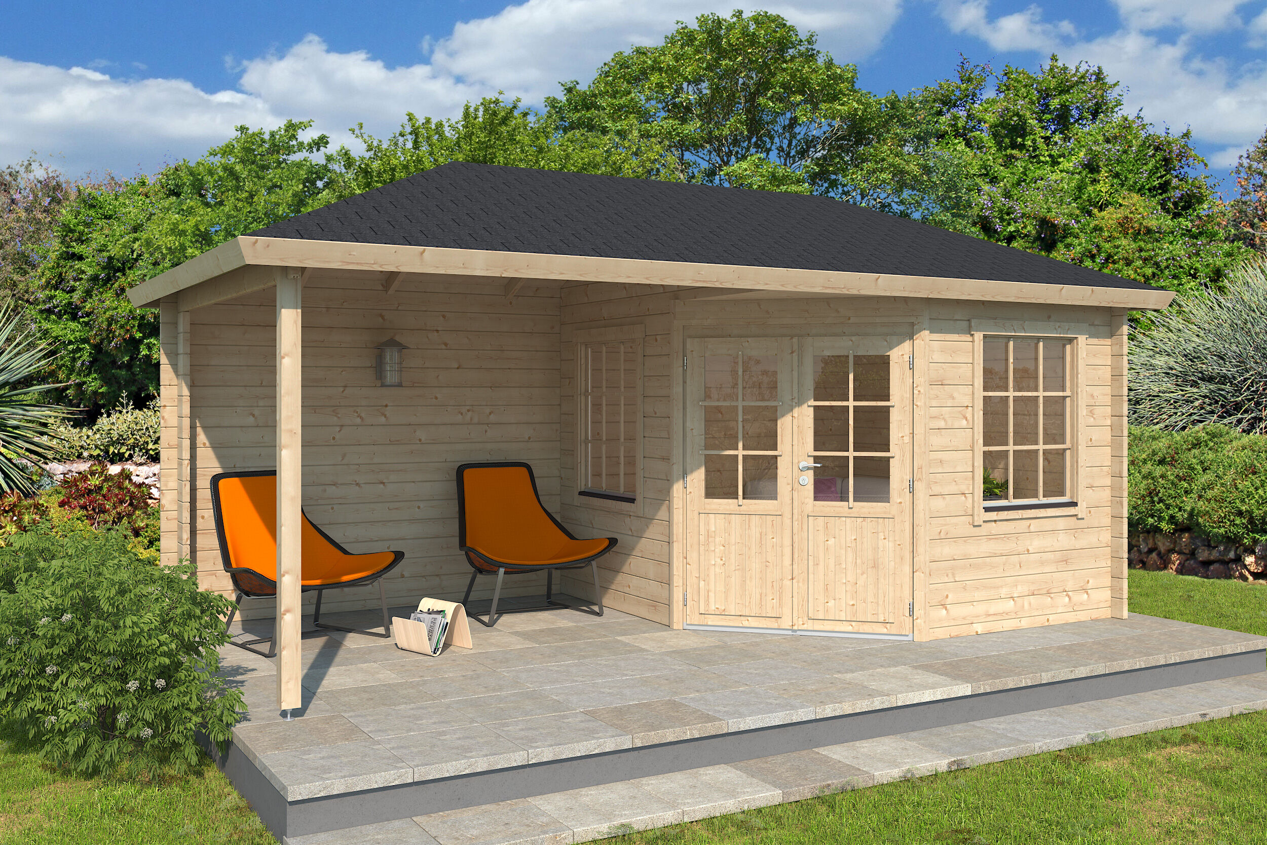 Fjordholz Gartenhaus Modell Lenja 70 6x3m | Rabatt: 26 %