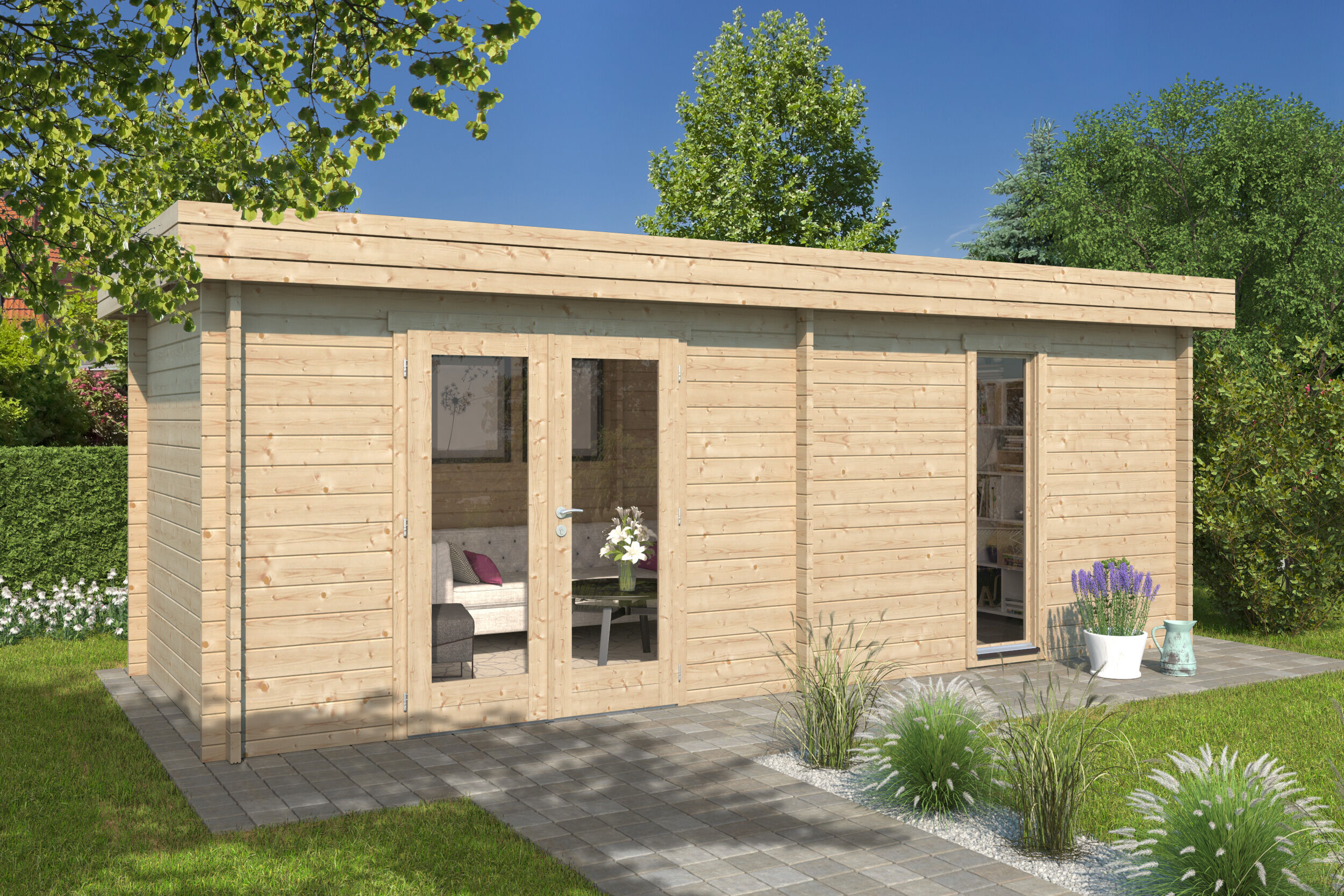 Fjordholz Gartenhaus Modell Domeo 44 6x3m | Rabatt: 26 %