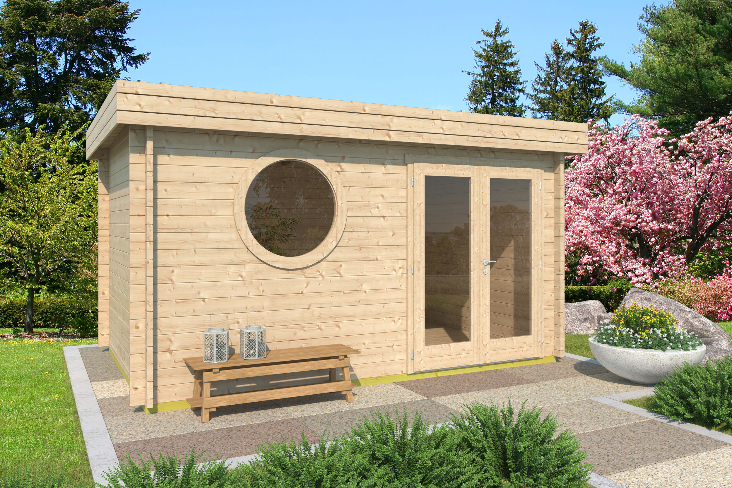 Fjordholz Gartenhaus Modell Lola 44 5x3m | Rabatt: 26 %