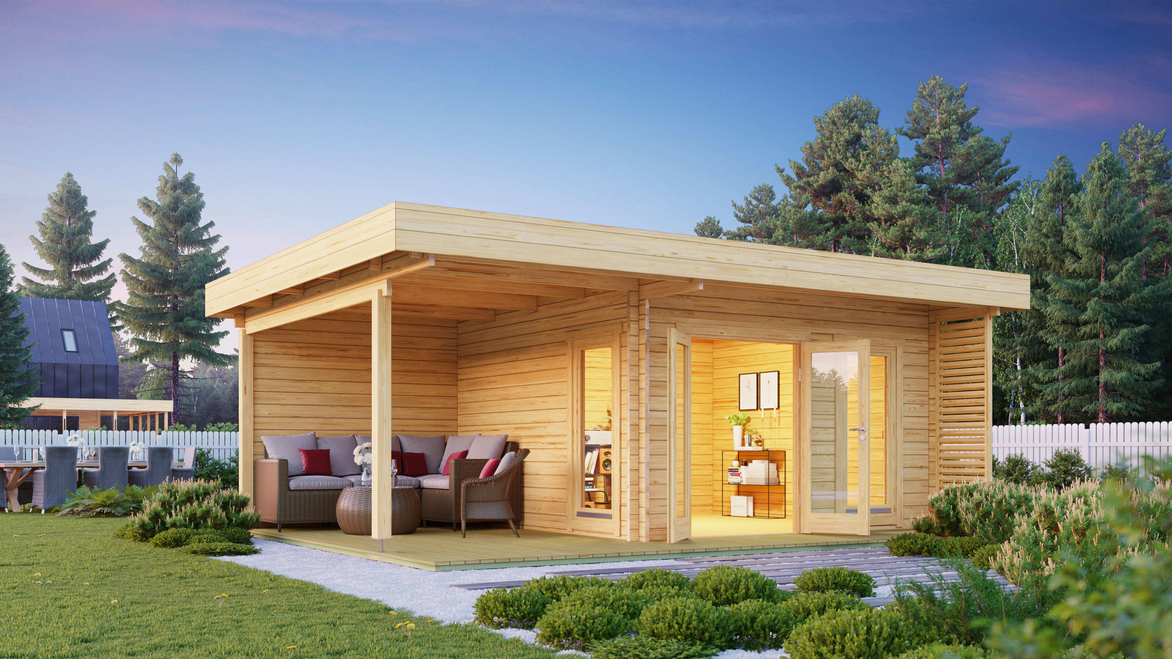 Gartenlounge Modell Petra 44 D 6x4m | Rabatt: 26 %