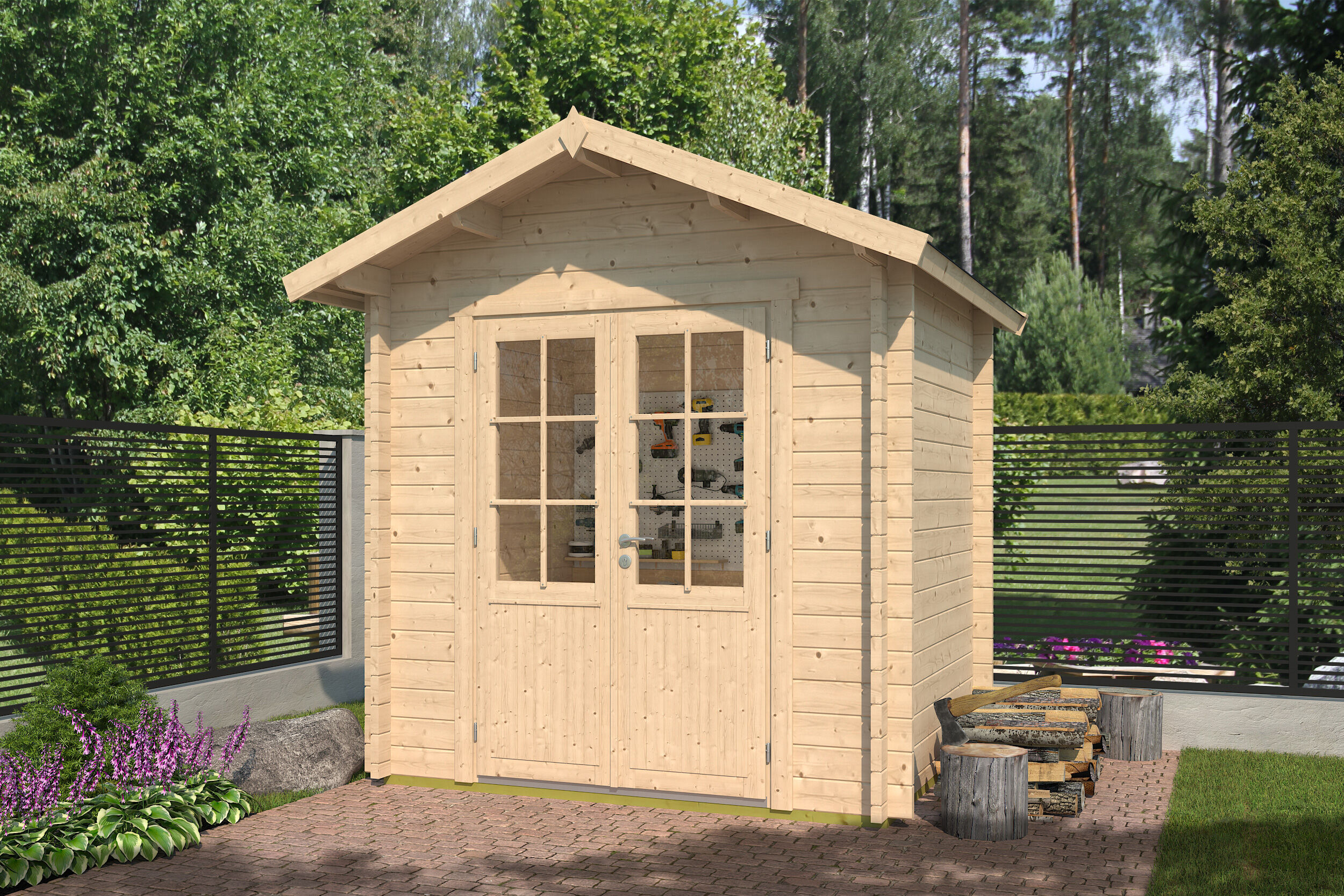 Fjordholz Gartenhaus Modell Lexi 44 C Premium 6x4m | Rabatt: 26 %