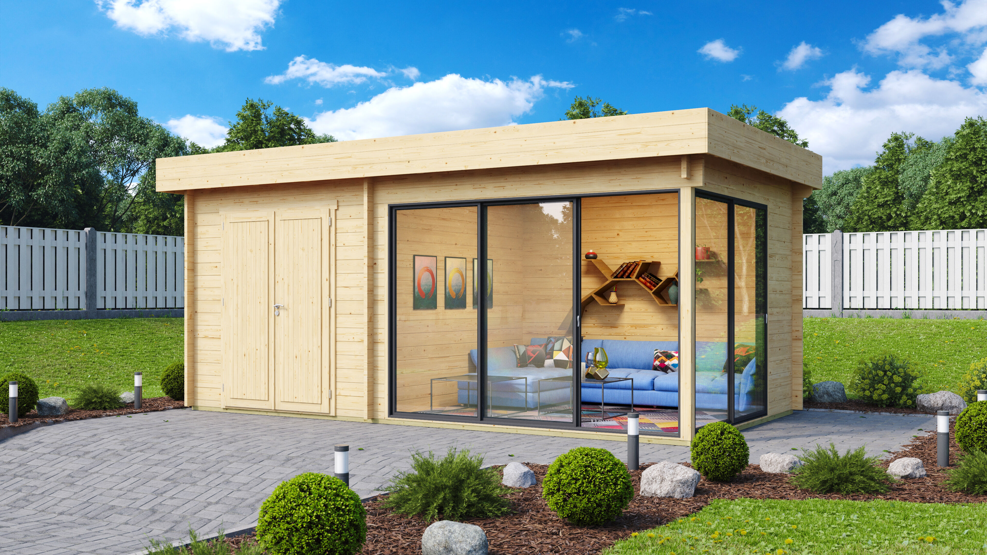 Fjordholz Gartenhaus Alu Concept 44 J 6x4m | Rabatt: 26 %