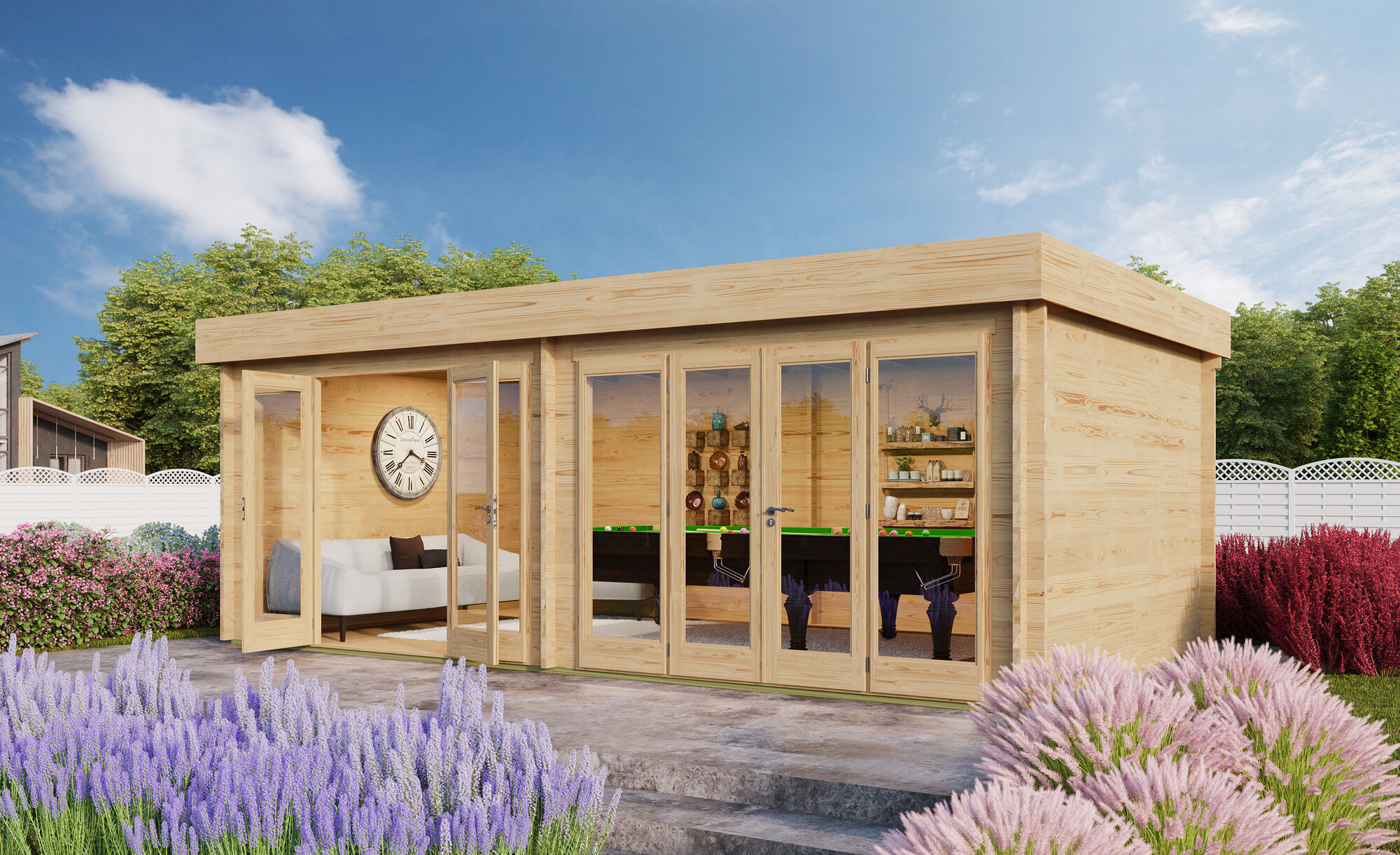 Fjordholz Gartenhaus Modell Kevin 44 7x4m | Rabatt: 26 %