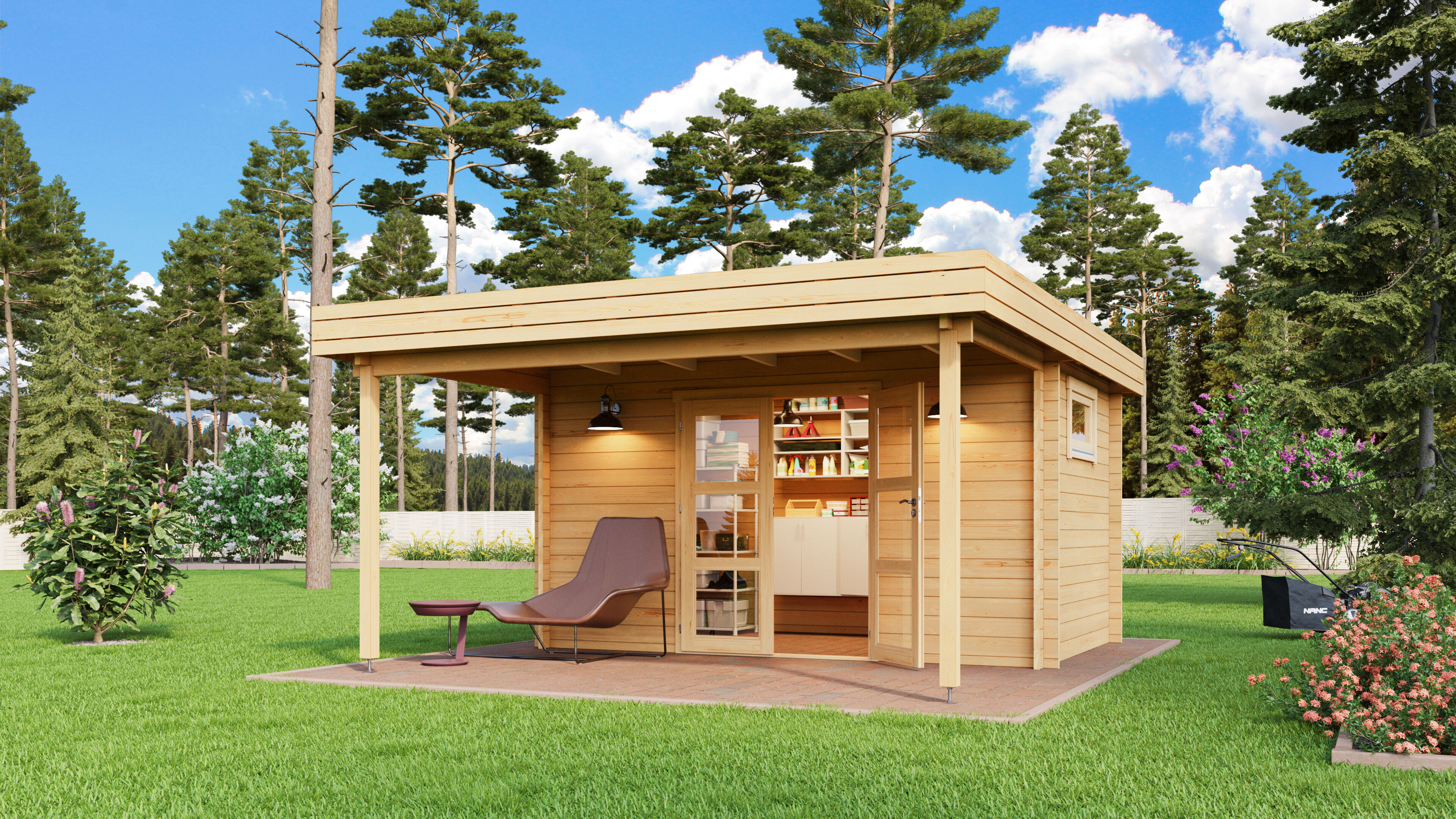 Fjordholz Gartenhaus Modell Rike 44 5x4m | Rabatt: 26 %