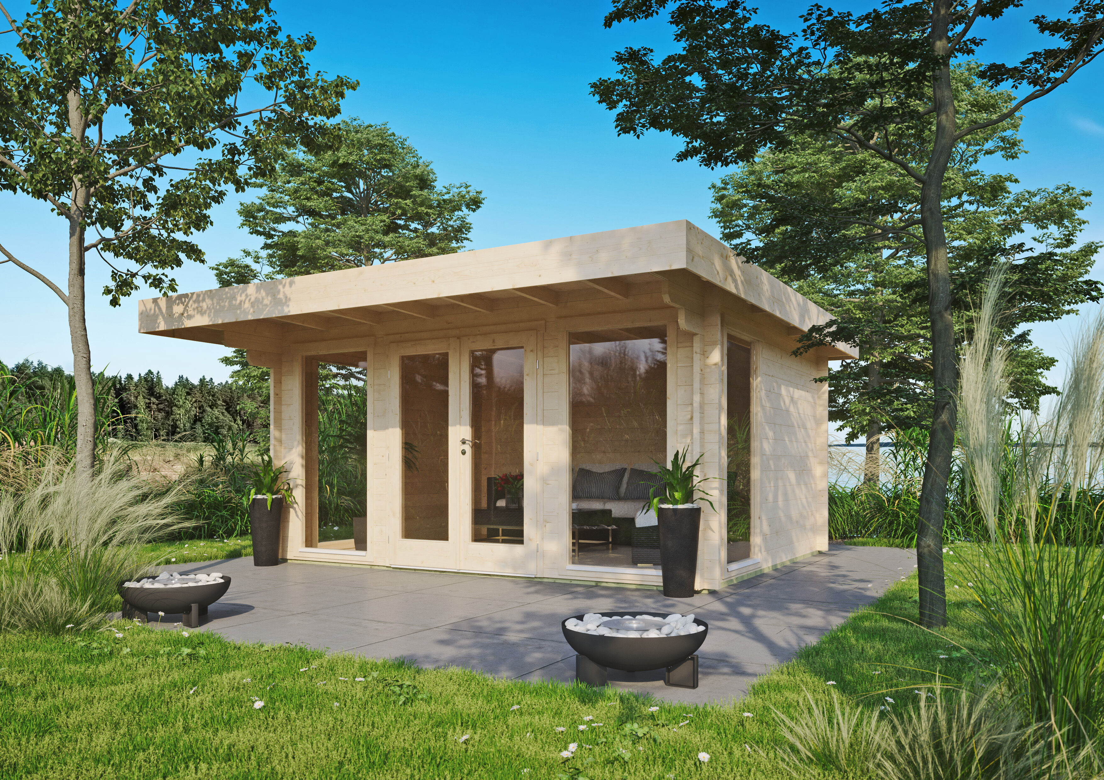 Fjordholz Gartenhaus Modell Greta 44 A 5x3m | Rabatt: 26 %