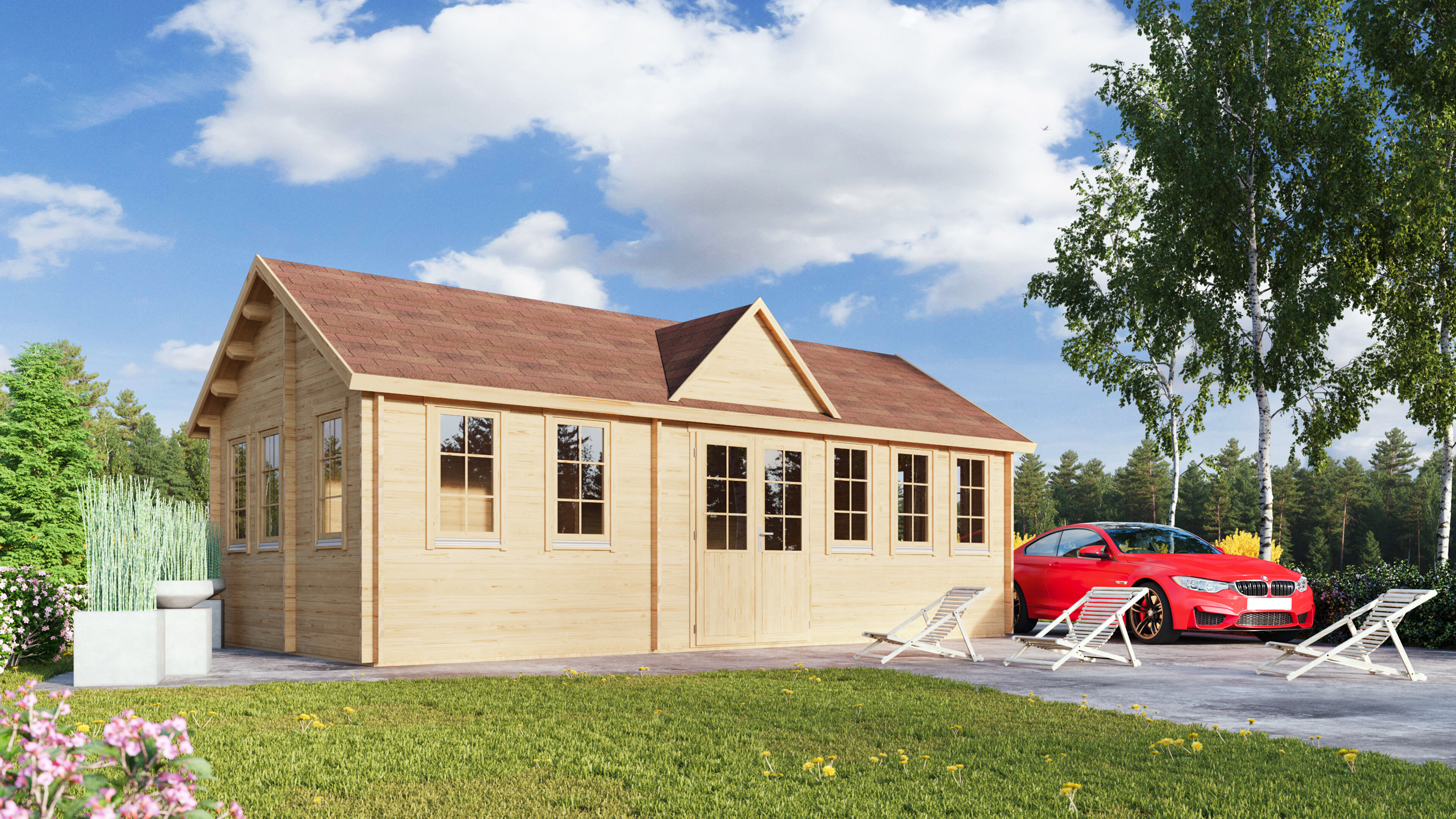 Fjordholz Gartenhaus Modell Teehaus Bristol 70 6x4m | Rabatt: 26 %