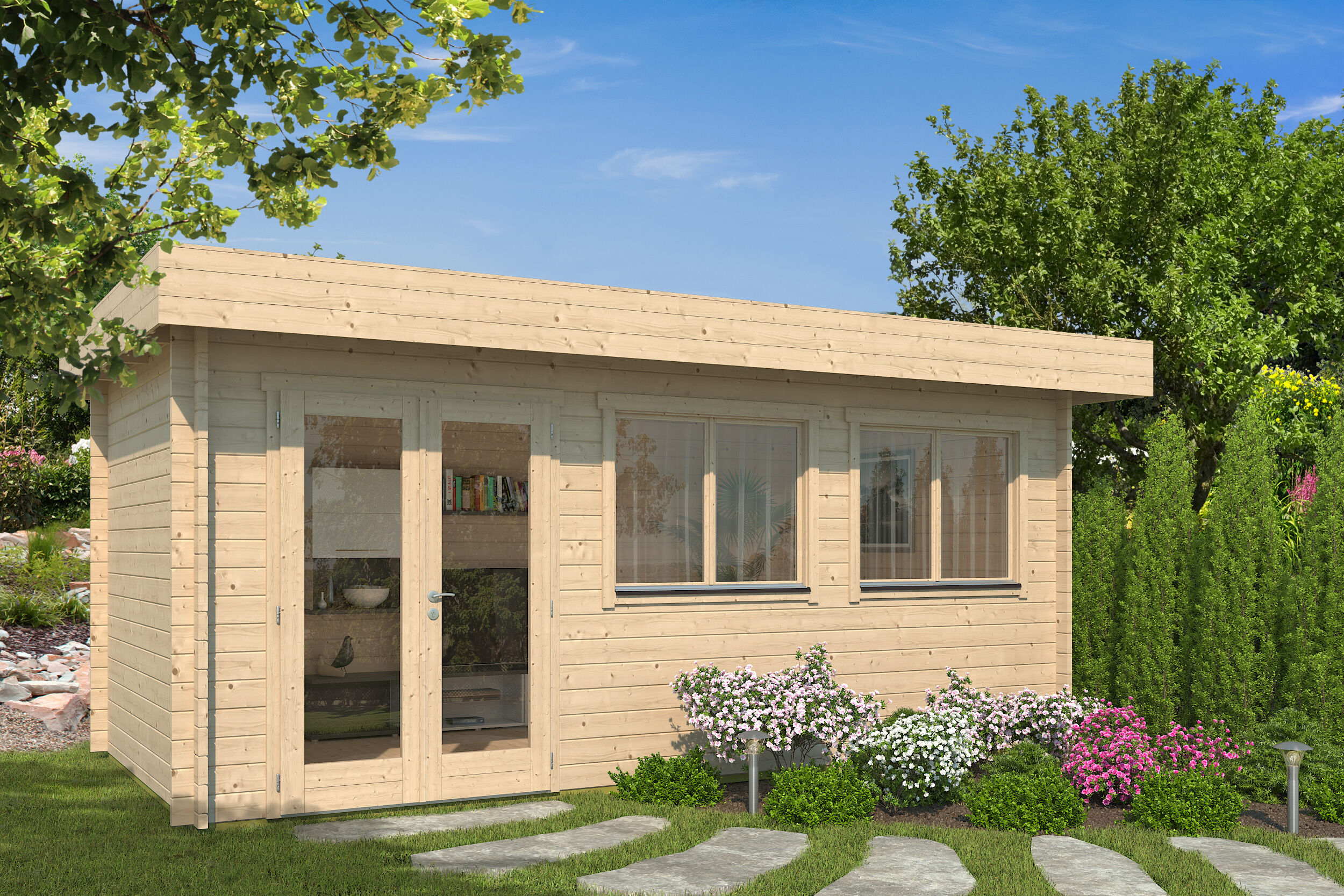 Fjordholz Gartenhaus Modell Kurt 44 A 6x3m | Rabatt: 26 %