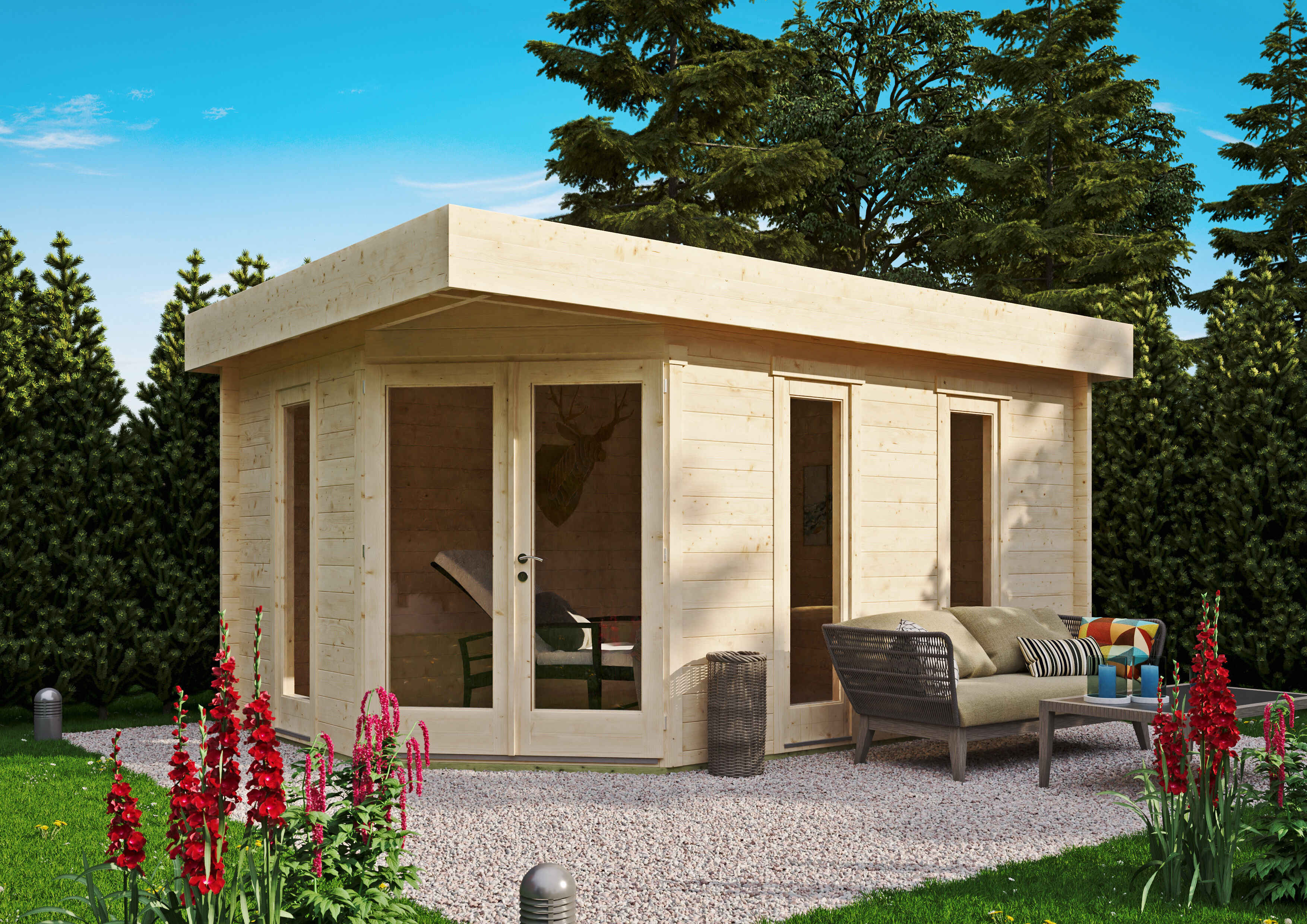 Fjordholz Gartenhaus Modell Birger 44 4x3m | Rabatt: 26 %