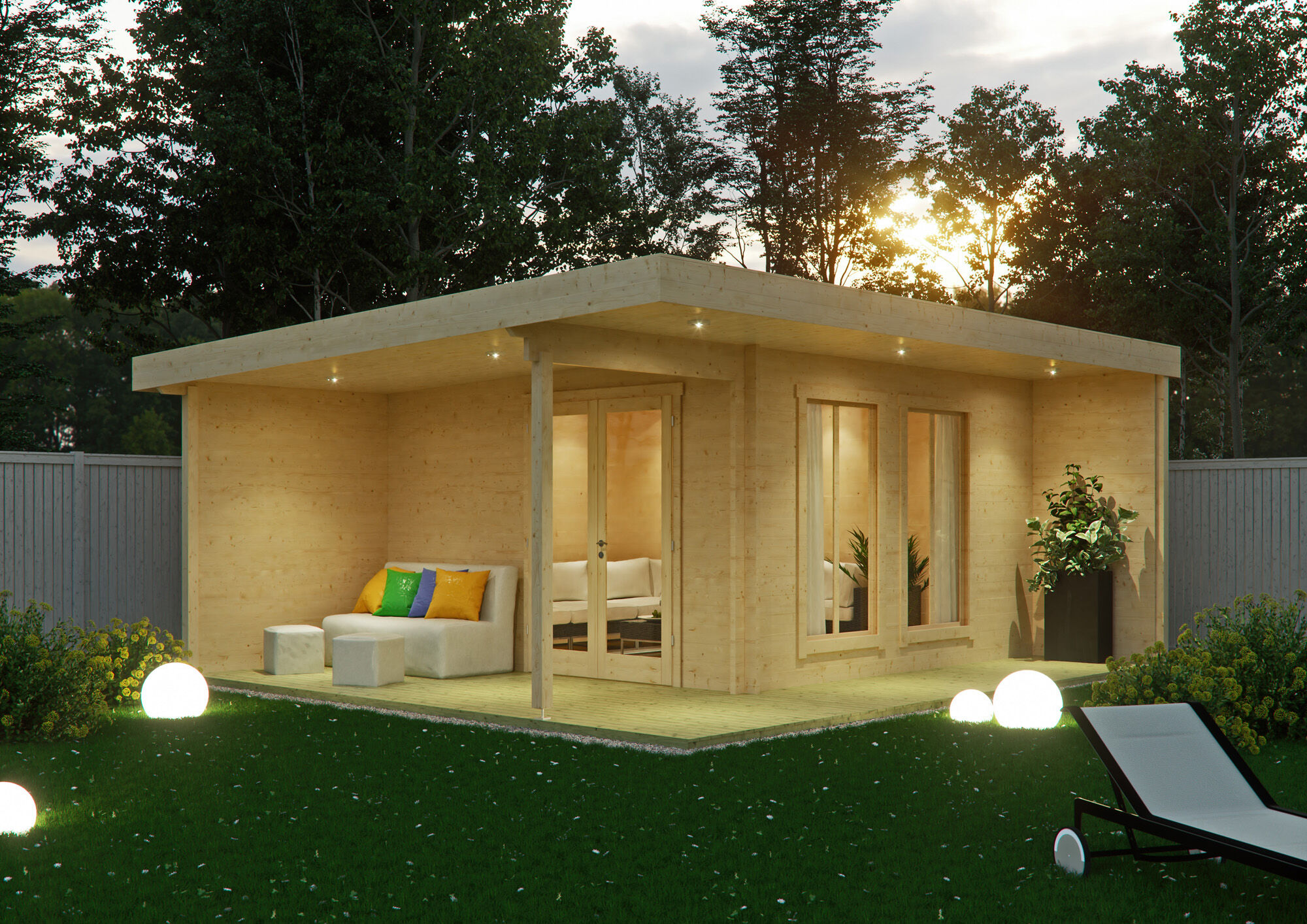 Fjordholz Gartenlounge Modell Klaus 44 6x4m | Rabatt: 26 %