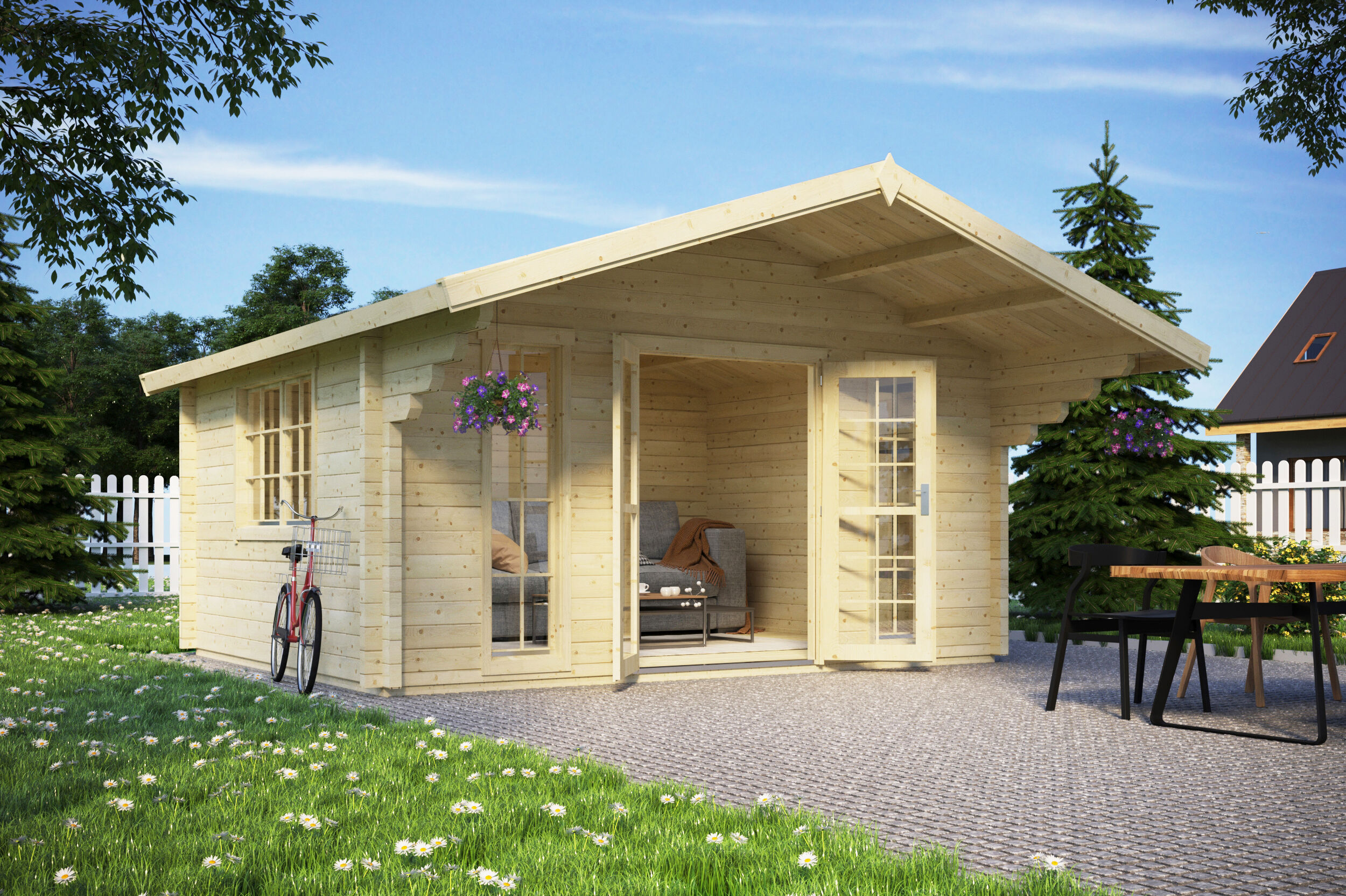 Gartenhaus Modell Detroit 70 6x4m | Rabatt: 26 %