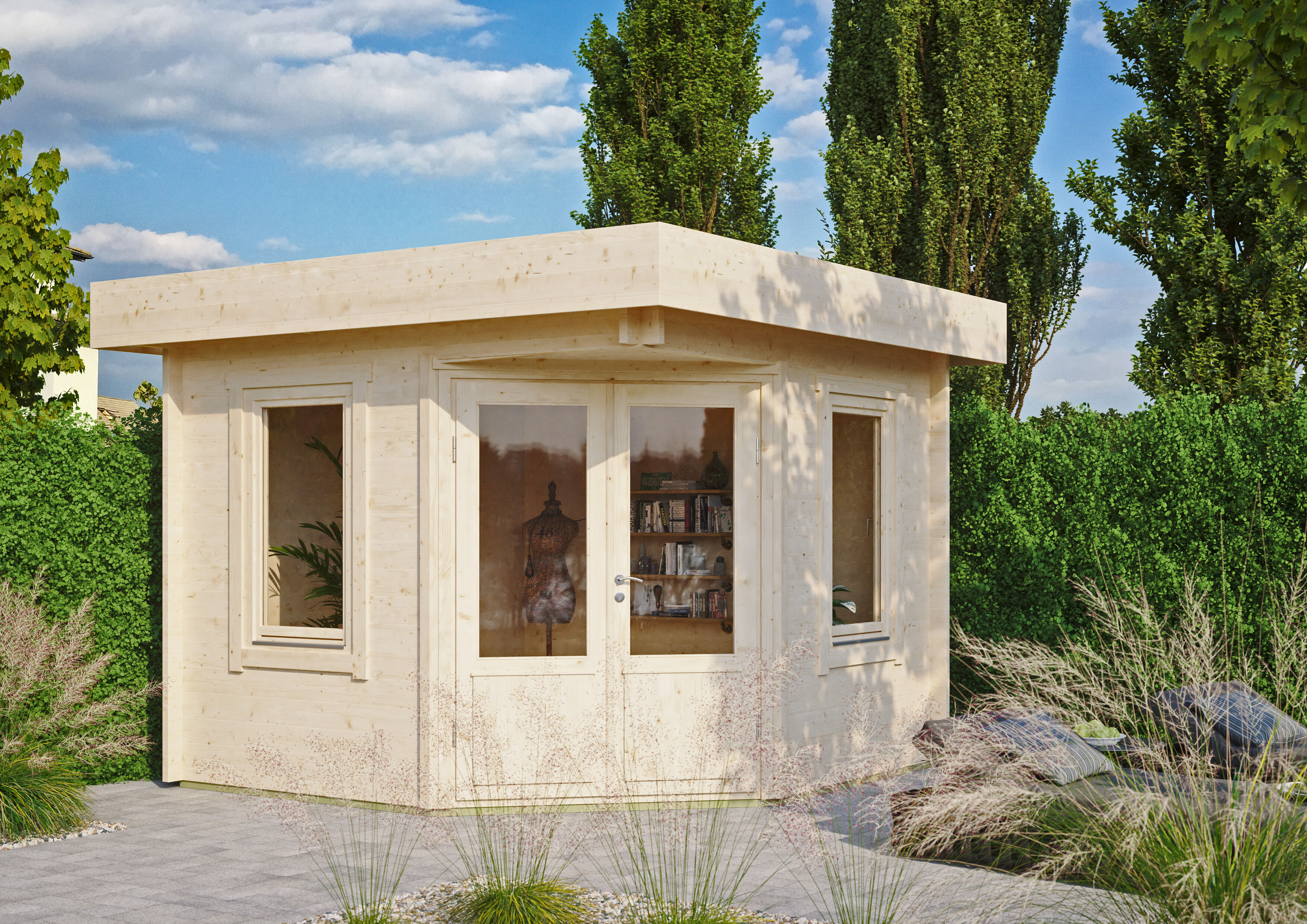 Fjordholz Gartenhaus Modell Nora 44 A Klassik 3x3m | Rabatt: 26 %