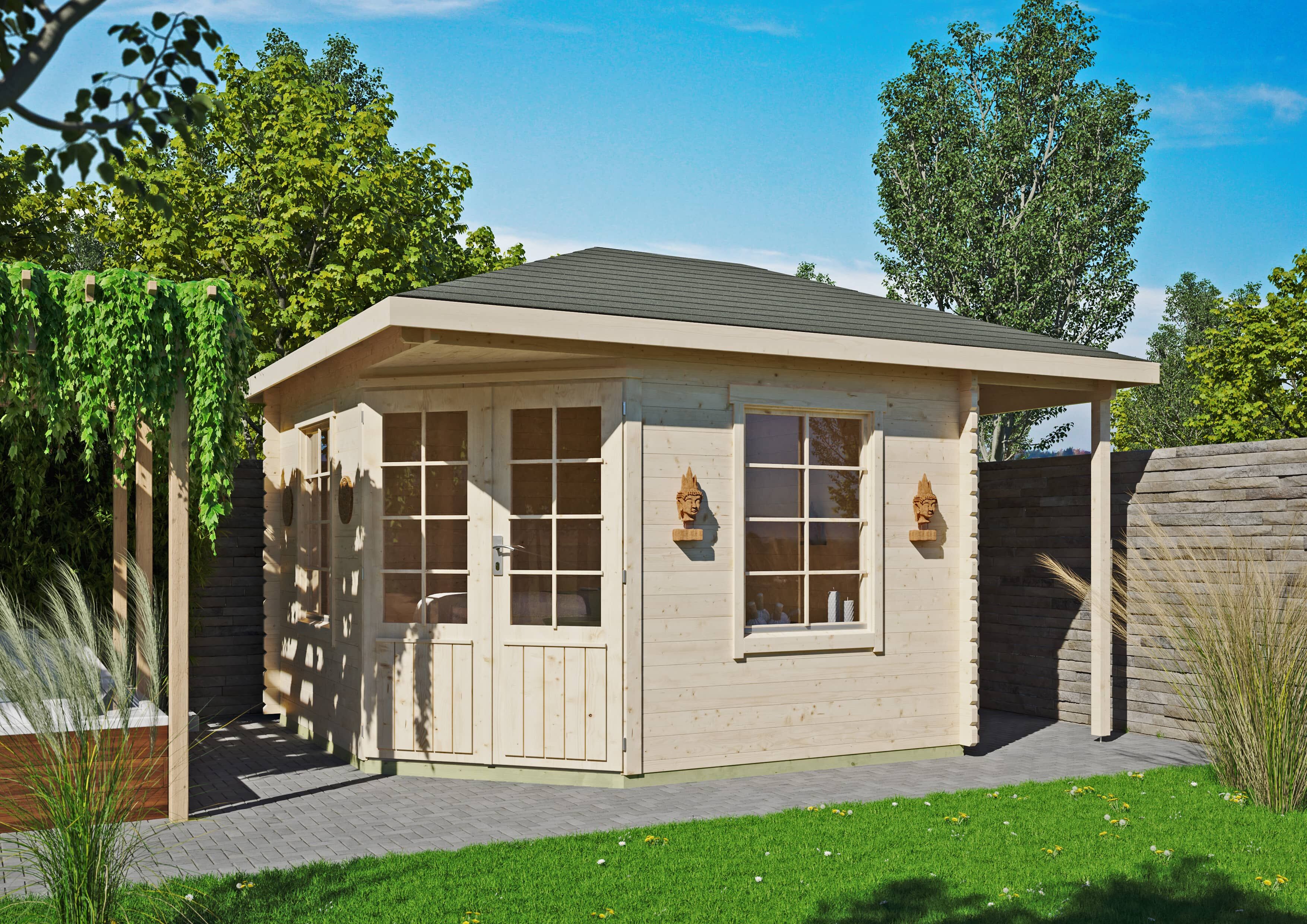 5-Eck Gartenhaus Modell Isa 40 C | Rabatt: 26 %