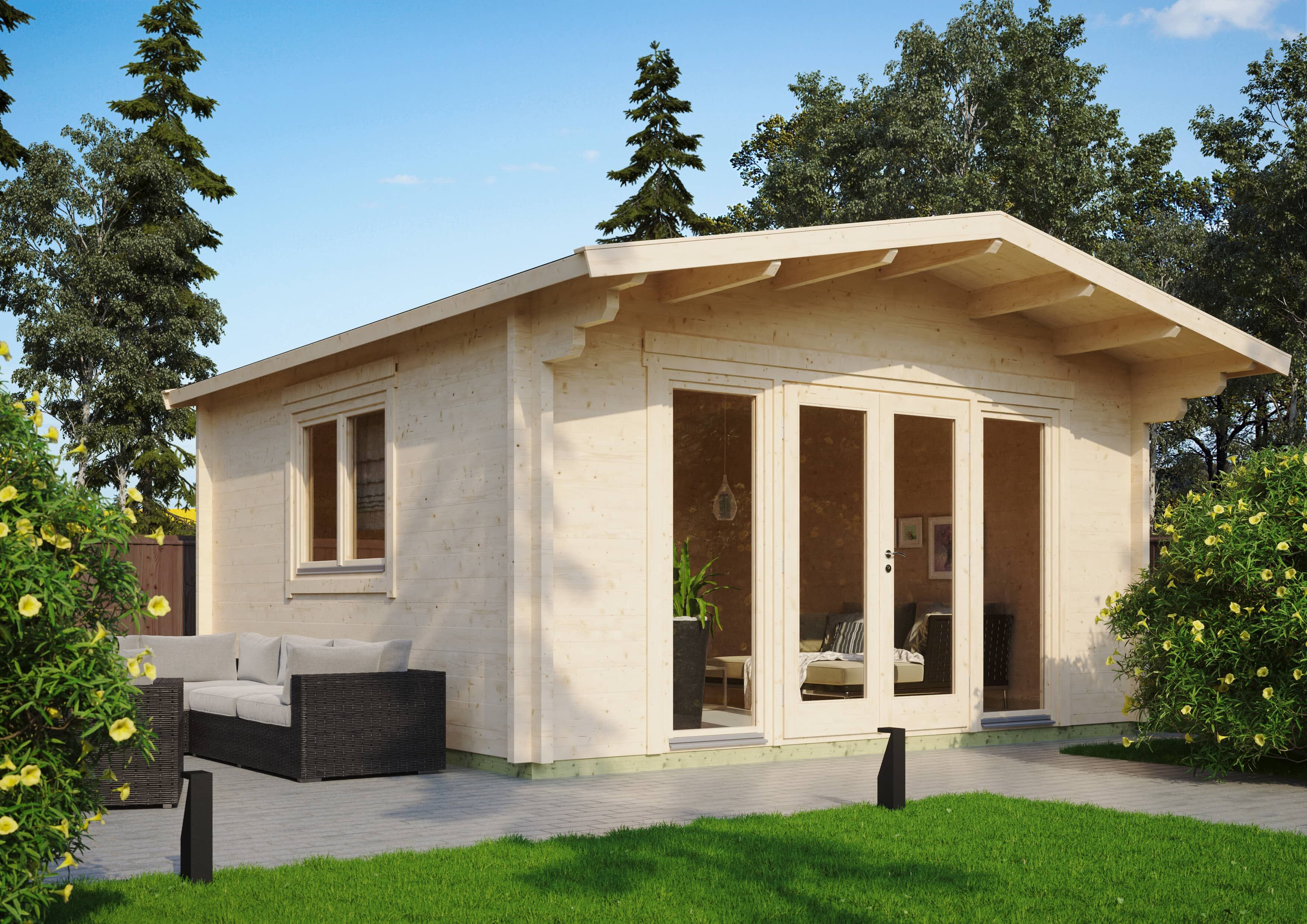 Fjordholz Gartenhaus Modell Kim 70 G 5x4m | Rabatt: 26 %