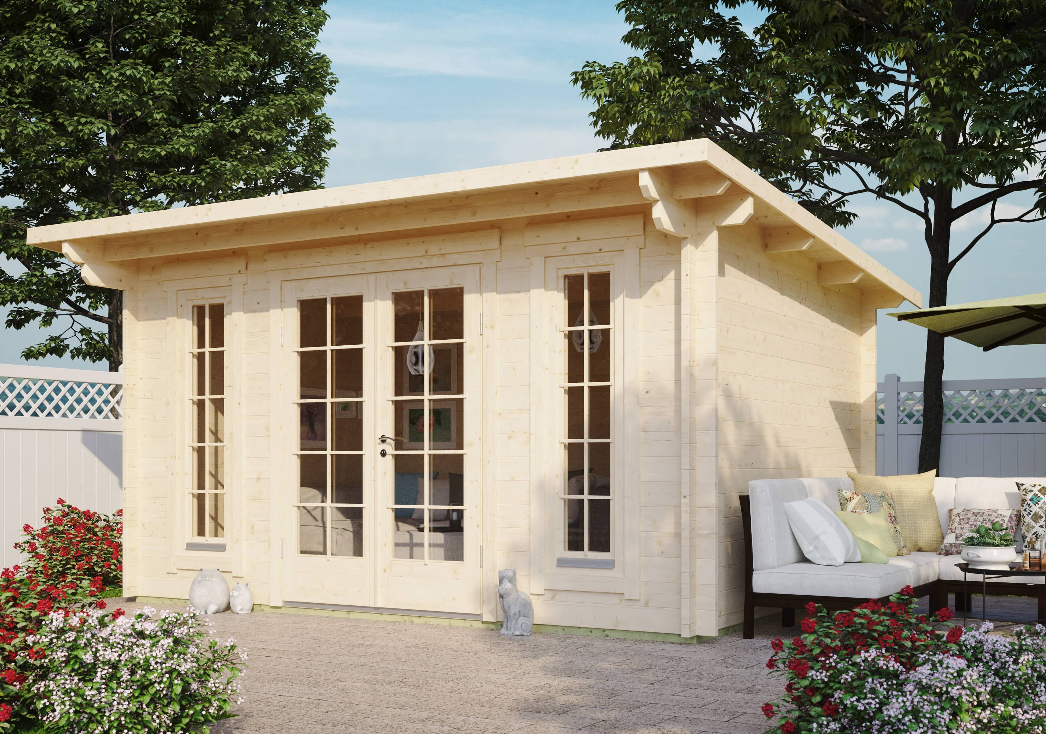 Fjordholz Gartenhaus Modell Jacob 44 B 4x3m | Rabatt: 26 %